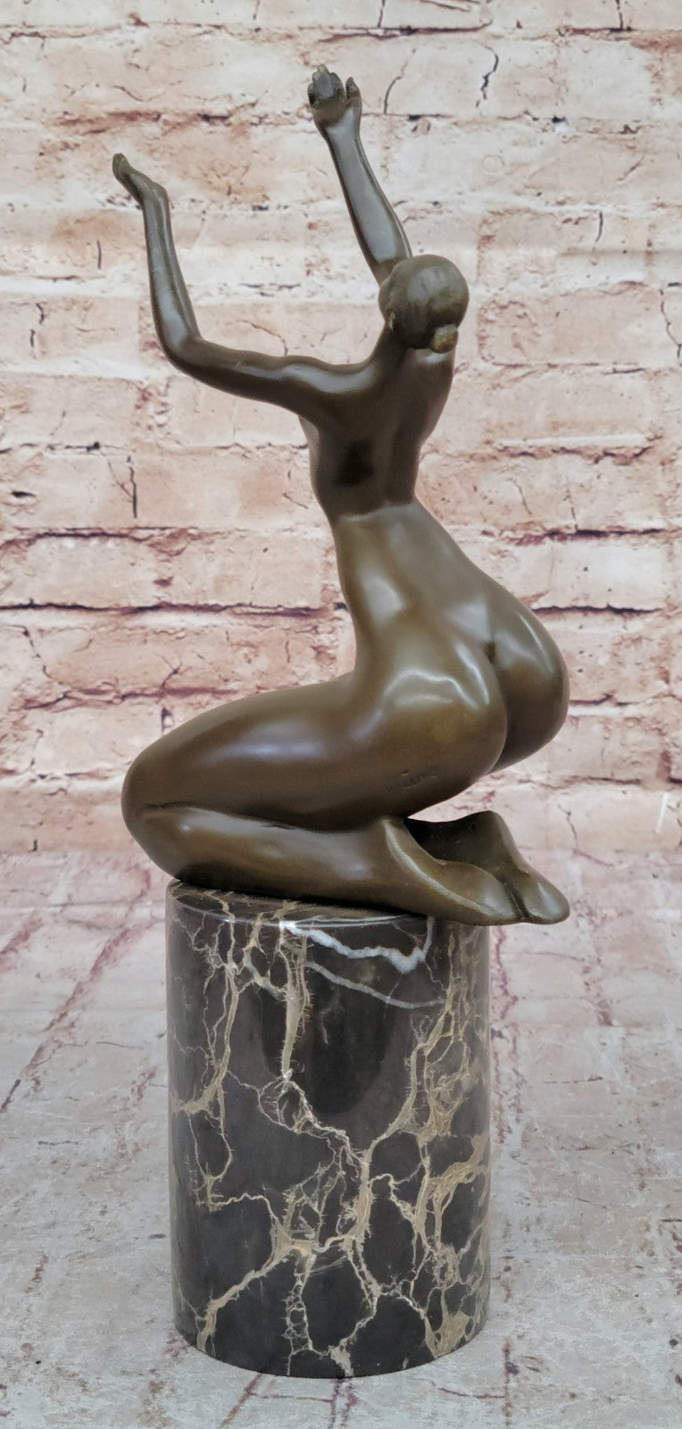 BRONZE SCULPTURE ART ABSTRACT SURREALISM DANCER NUDE WOMAN HOME OFFICE GIFT SALE