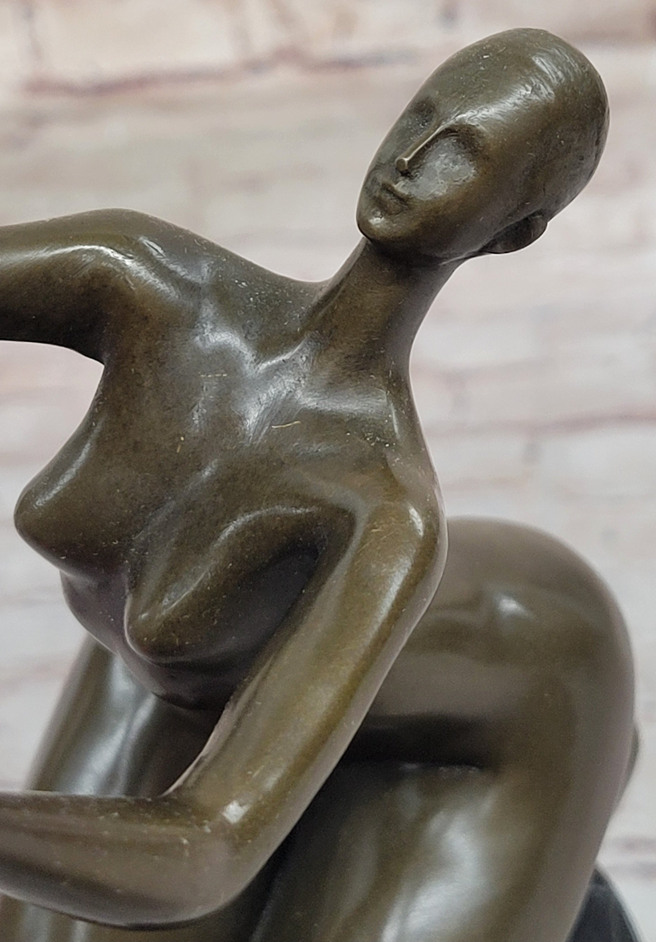 BRONZE SCULPTURE ART ABSTRACT SURREALISM DANCER NUDE WOMAN HOME OFFICE GIFT SALE
