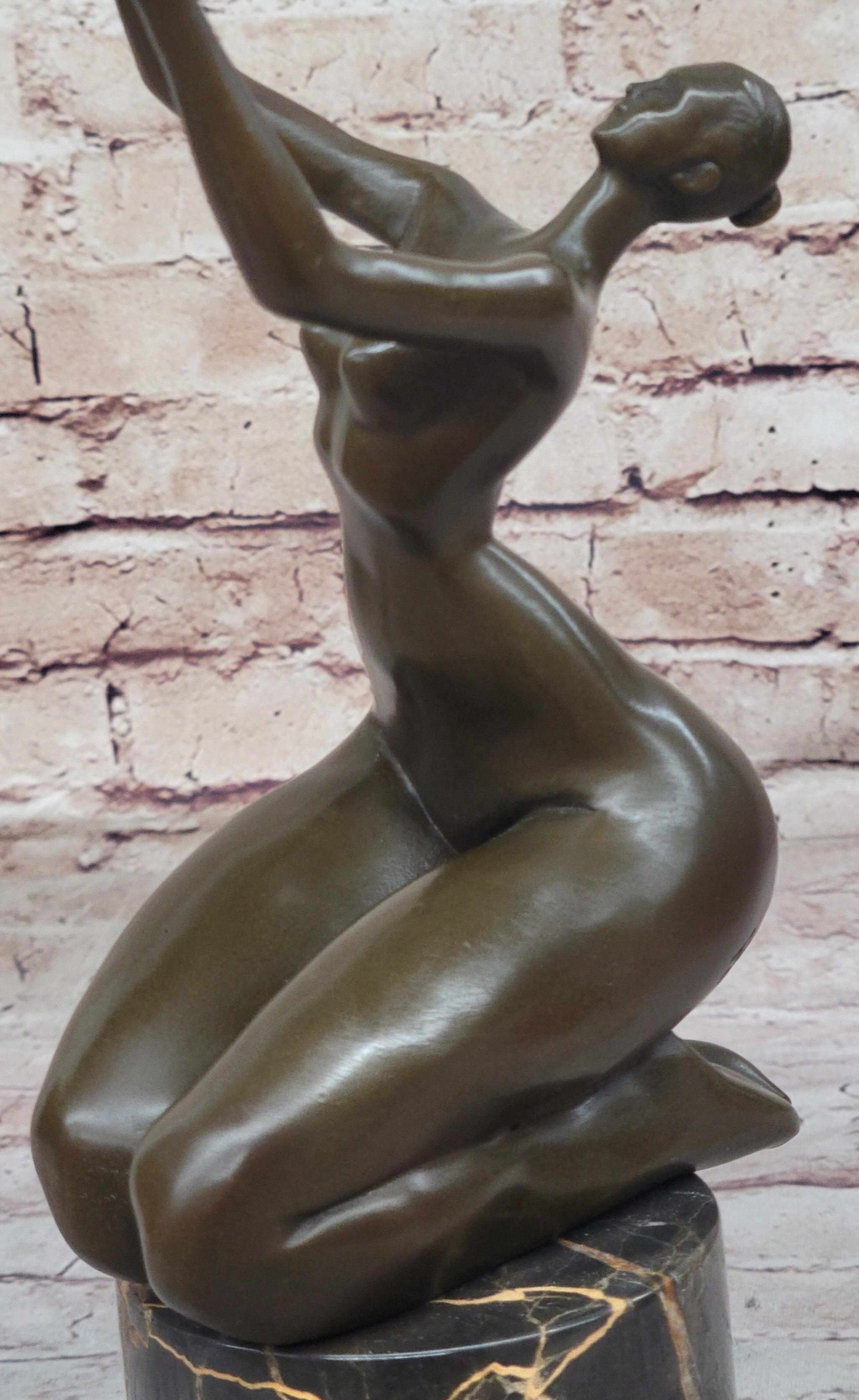 BRONZE SCULPTURE ART ABSTRACT SURREALISM DANCER NUDE WOMAN HOME OFFICE GIFT SALE