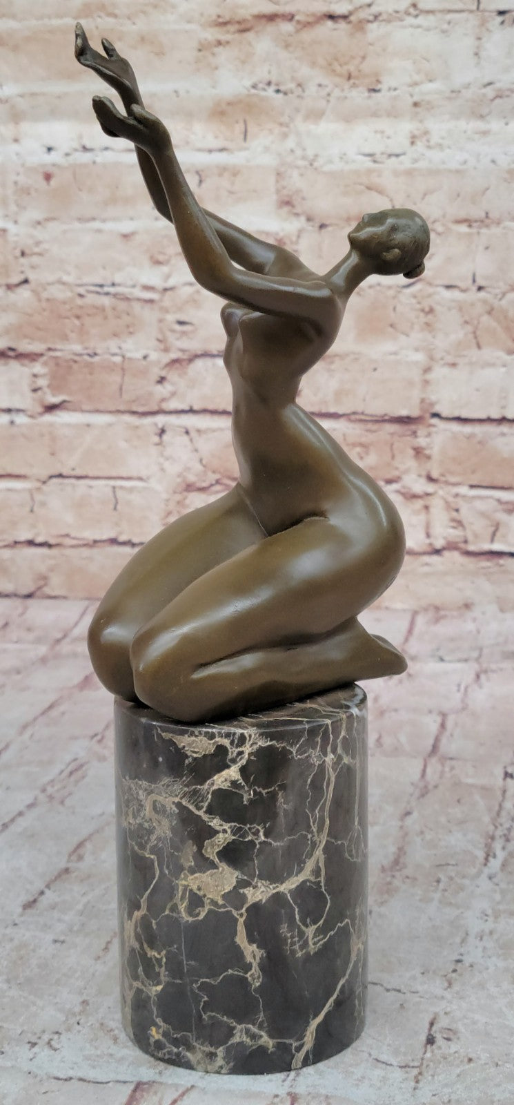 BRONZE SCULPTURE ART ABSTRACT SURREALISM DANCER NUDE WOMAN HOME OFFICE GIFT SALE