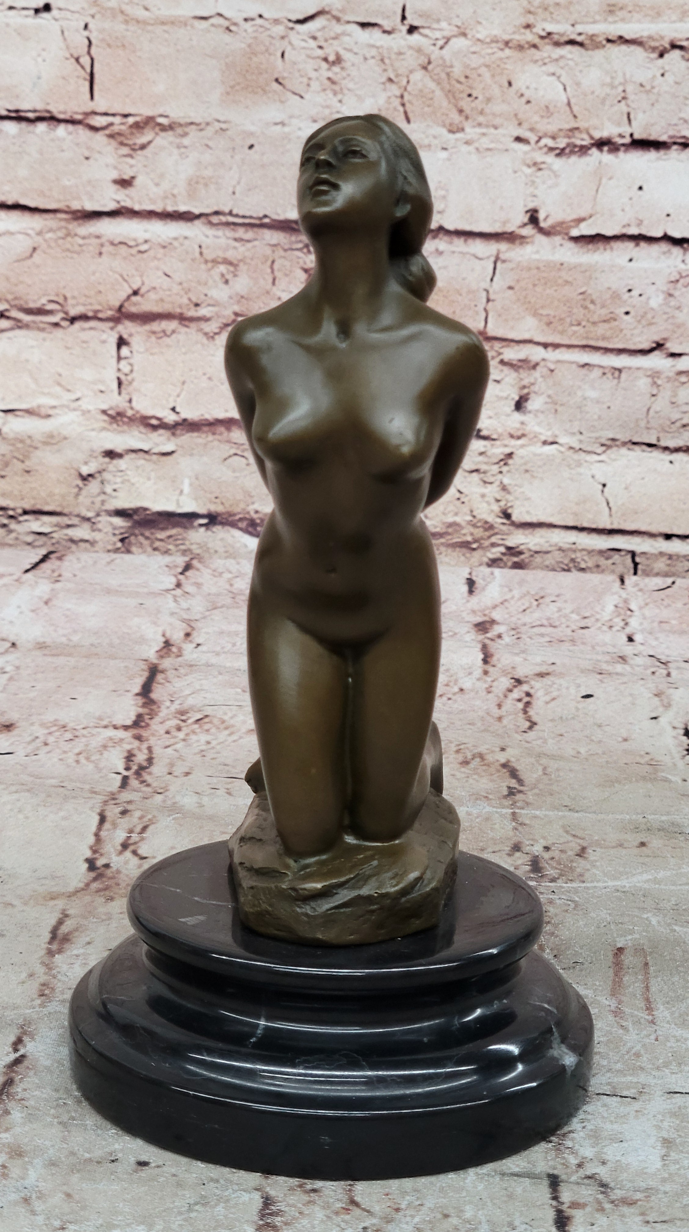 Art Deco Nude Female by French Artist Jean Patoue Bronze Sculpture Statue GIFT