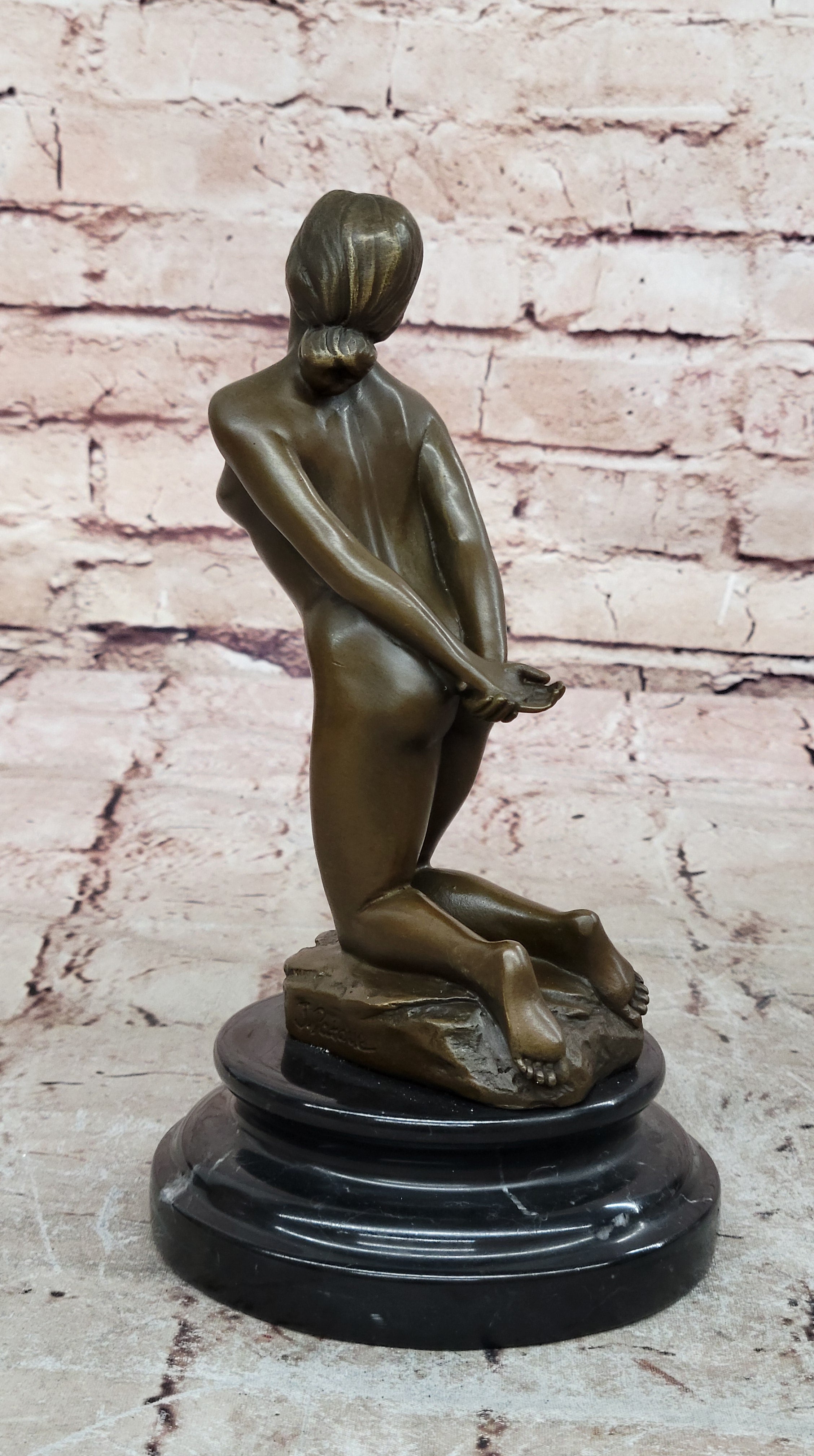 Art Deco Nude Female by French Artist Jean Patoue Bronze Sculpture Statue GIFT