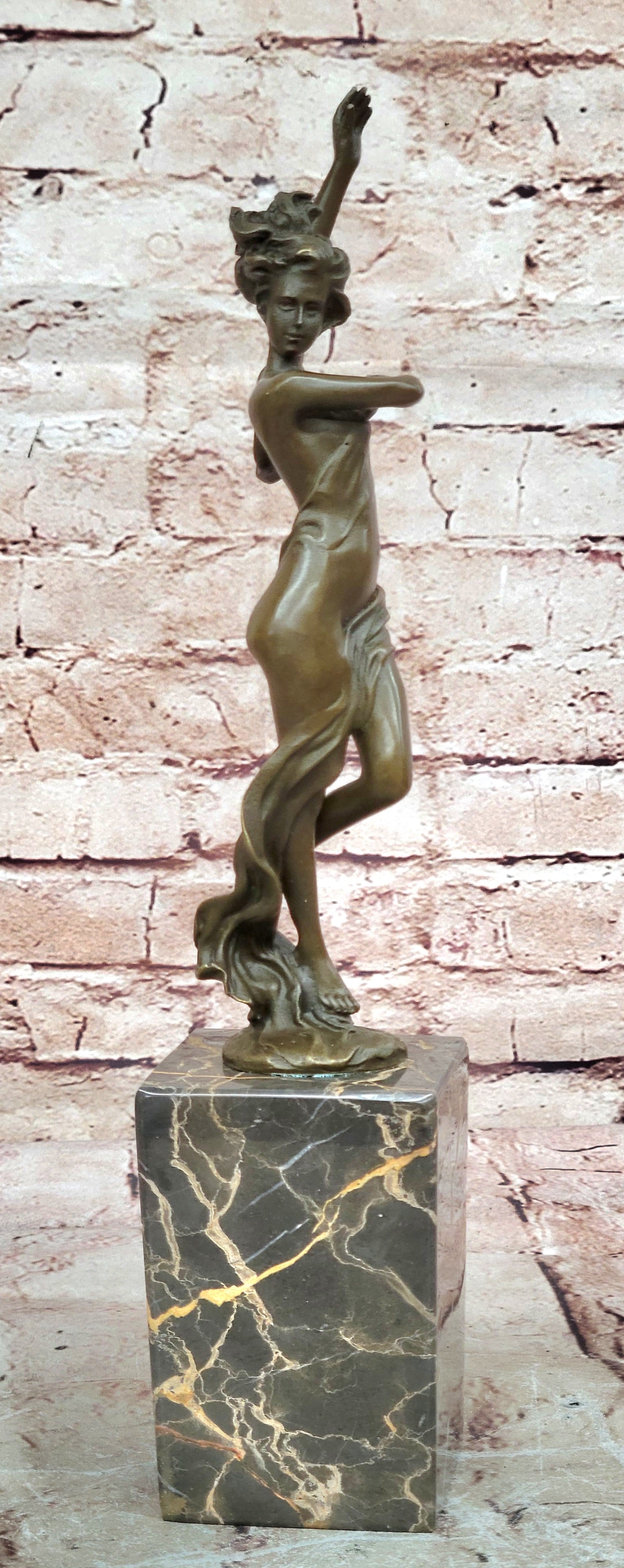 Vienna Bronze Confident Semi Female Bronze Masterpiece Bookend Book End Gift