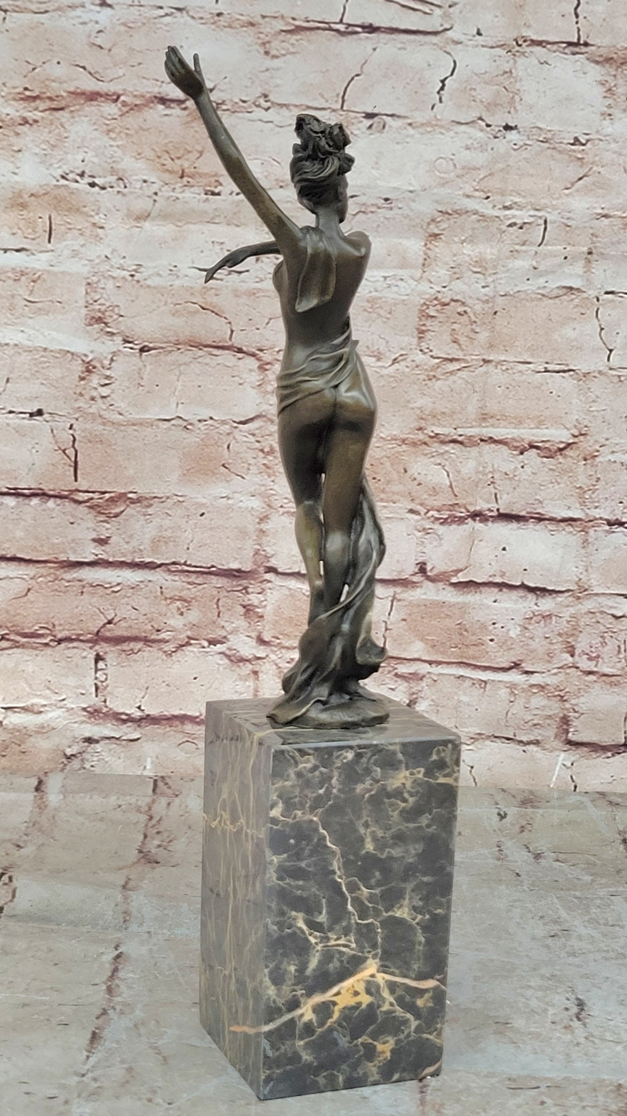 Vienna Bronze Confident Semi Female Bronze Masterpiece Bookend Book End Gift