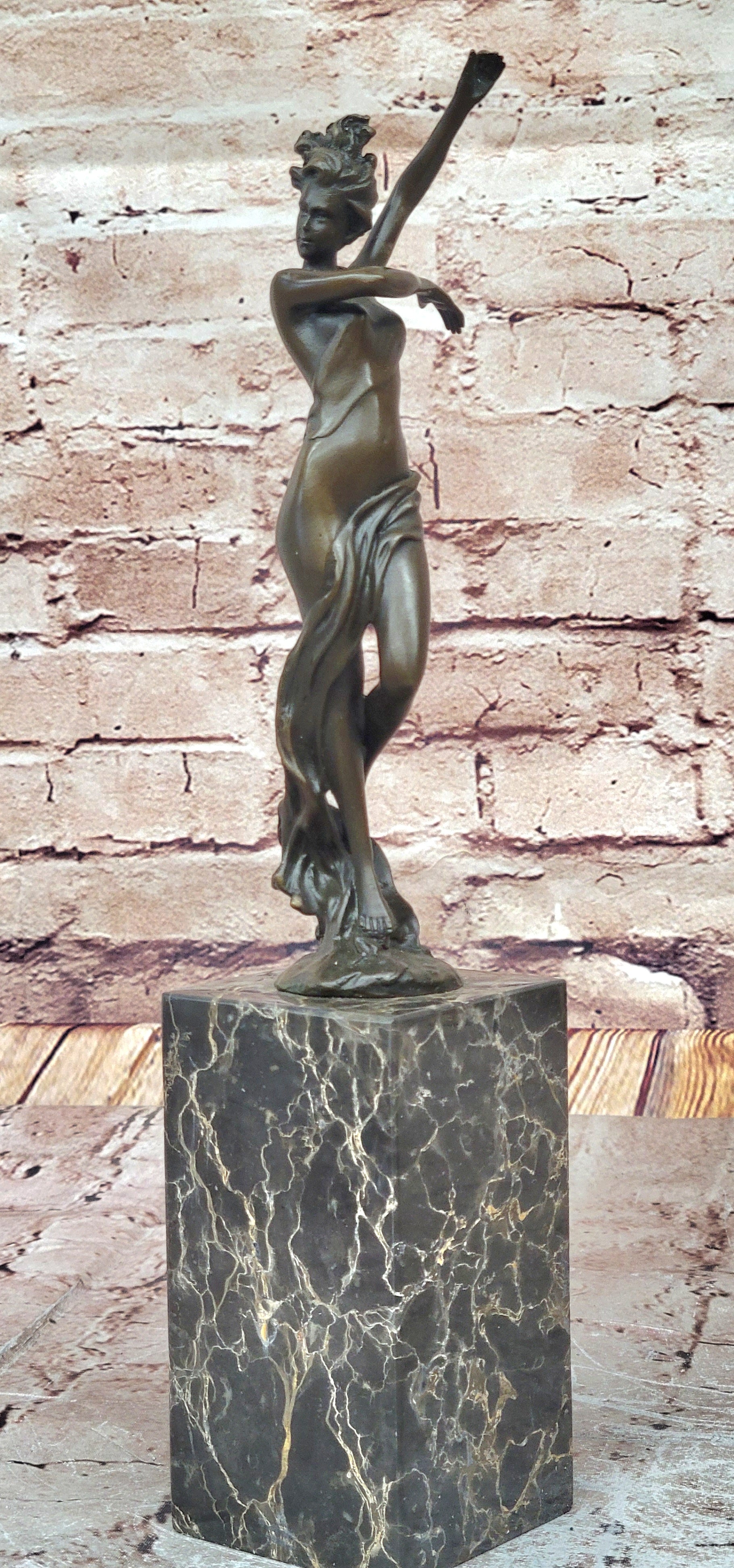 Vienna Bronze Confident Semi Female Bronze Masterpiece Bookend Book End Gift
