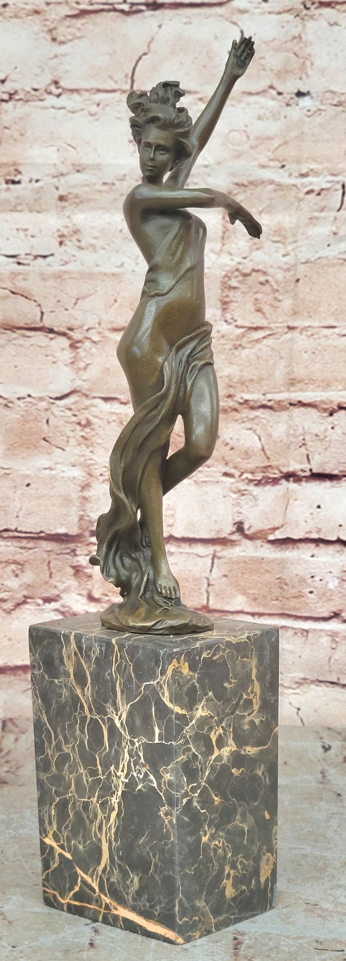 Vienna Bronze Confident Semi Female Bronze Masterpiece Bookend Book End Gift