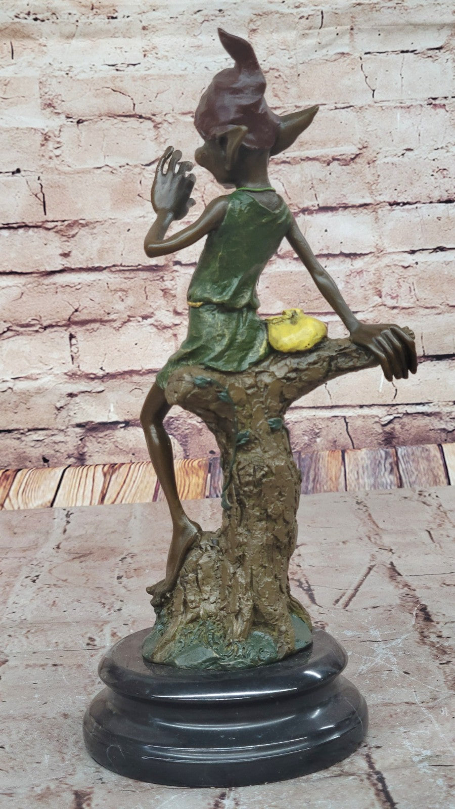 Handcrafted Multi Color Patina Goblin Signed Original Bronze Sculpture Figurine