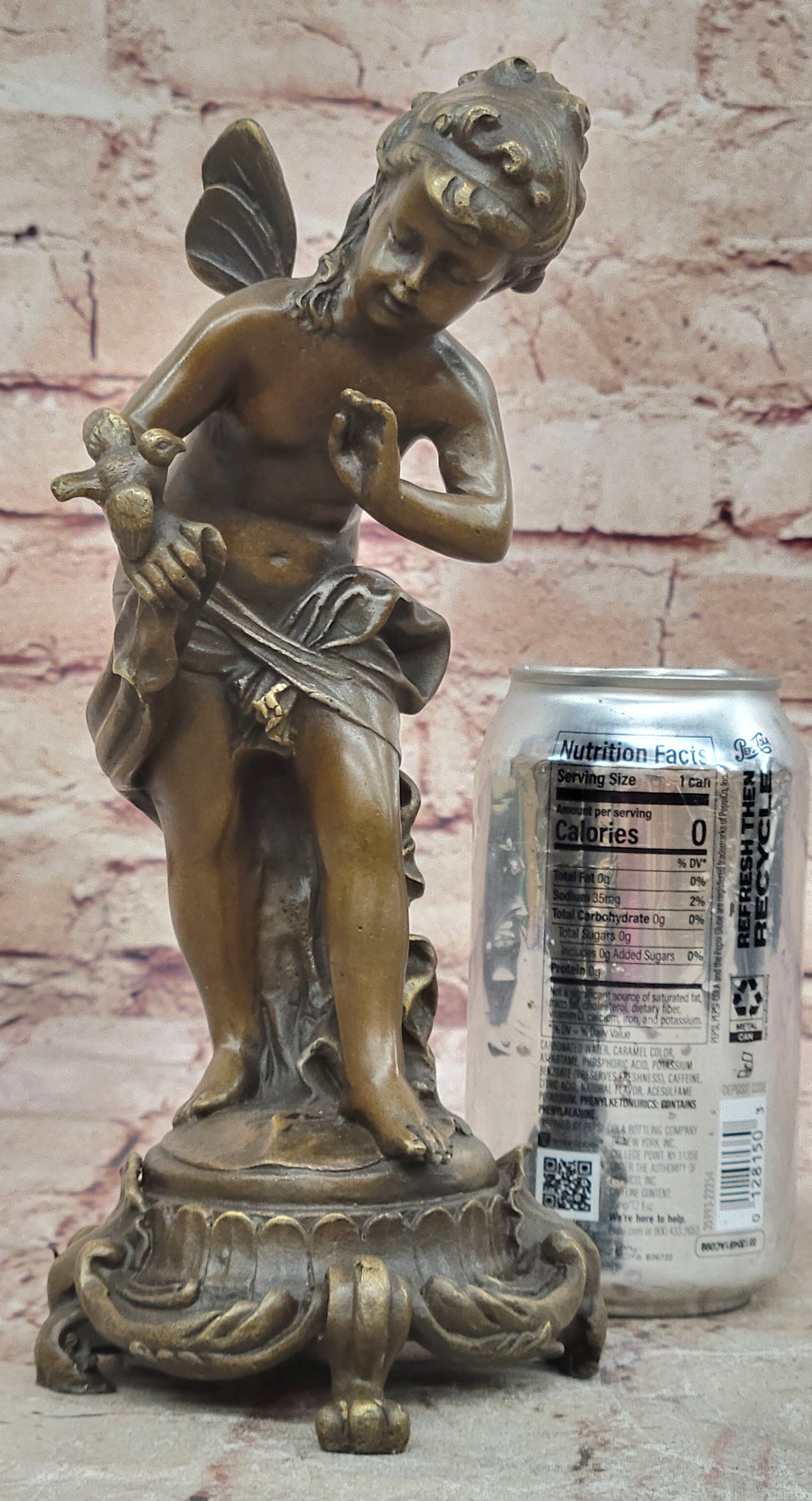 BRONZES Europe Style Bronze Sculpture Art Collection Casting Bronze Fairy Statue