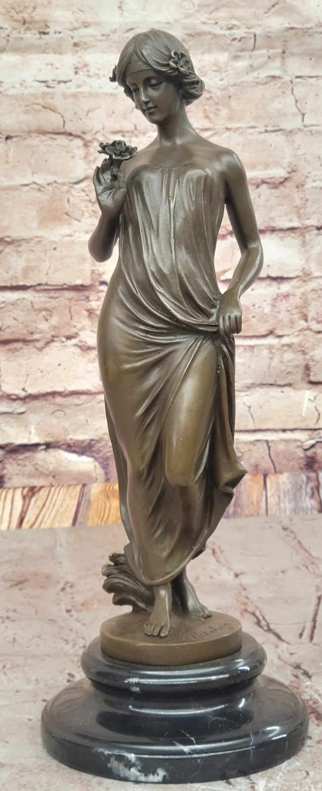 Uique Hot Cast Nude Mother Nature Bronze Sculpture Figure Statue Figurine Art