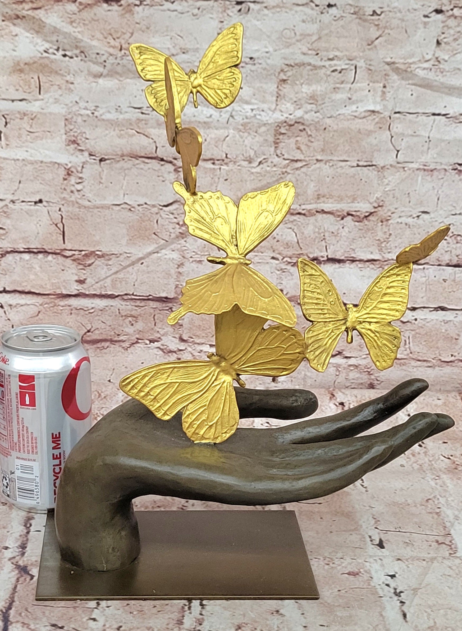 Bronze Flying Butterflies Statue Signed Milo Elegant Modern Art Sculpture