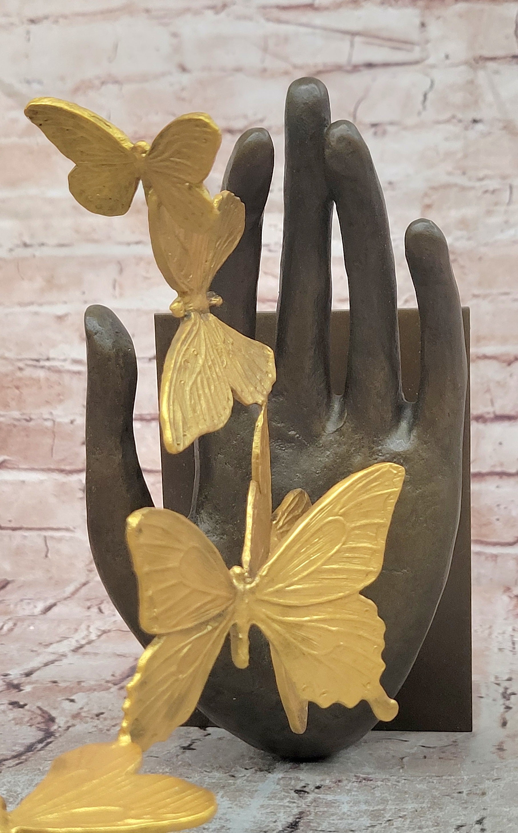 Bronze Flying Butterflies Statue Signed Milo Elegant Modern Art Sculpture