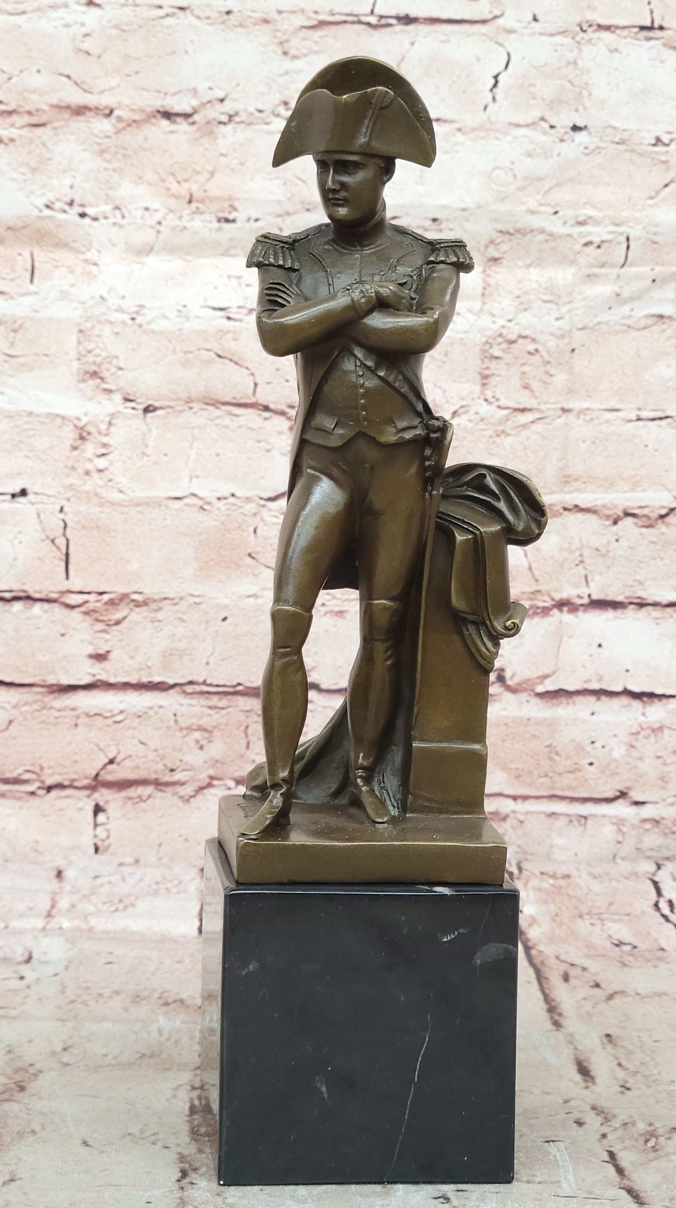 French Commander Napoleon Bonaparte Military Bronze Statue Home Art Deco Figure