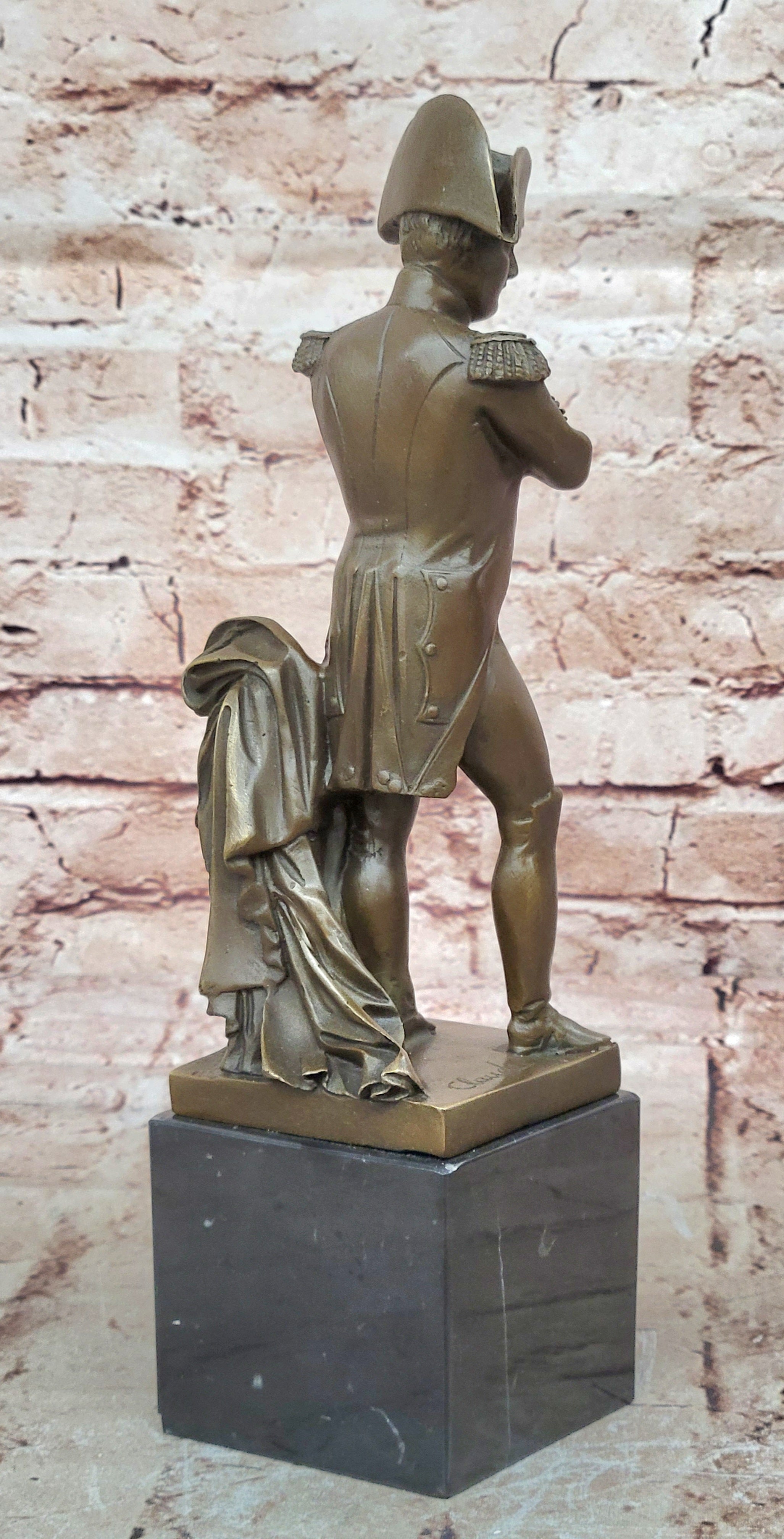 French Commander Napoleon Bonaparte Military Bronze Statue Home Art Deco Figure