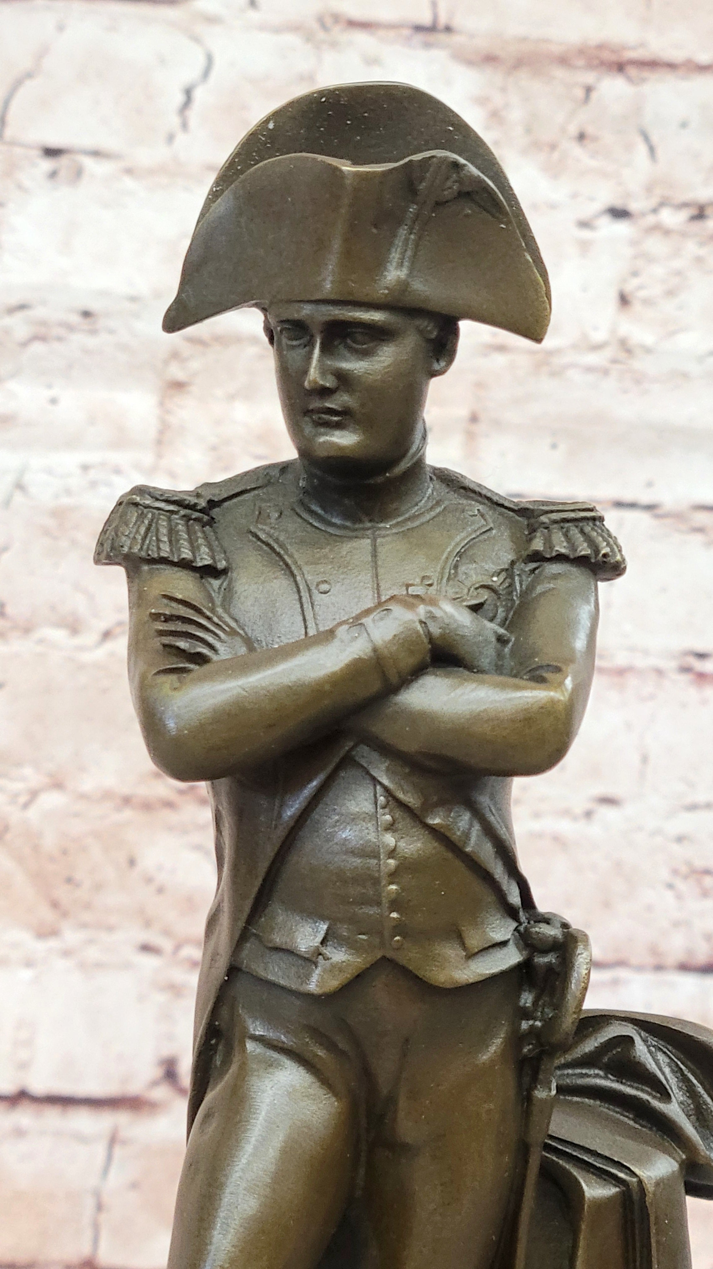 French Commander Napoleon Bonaparte Military Bronze Statue Home Art Deco Figure