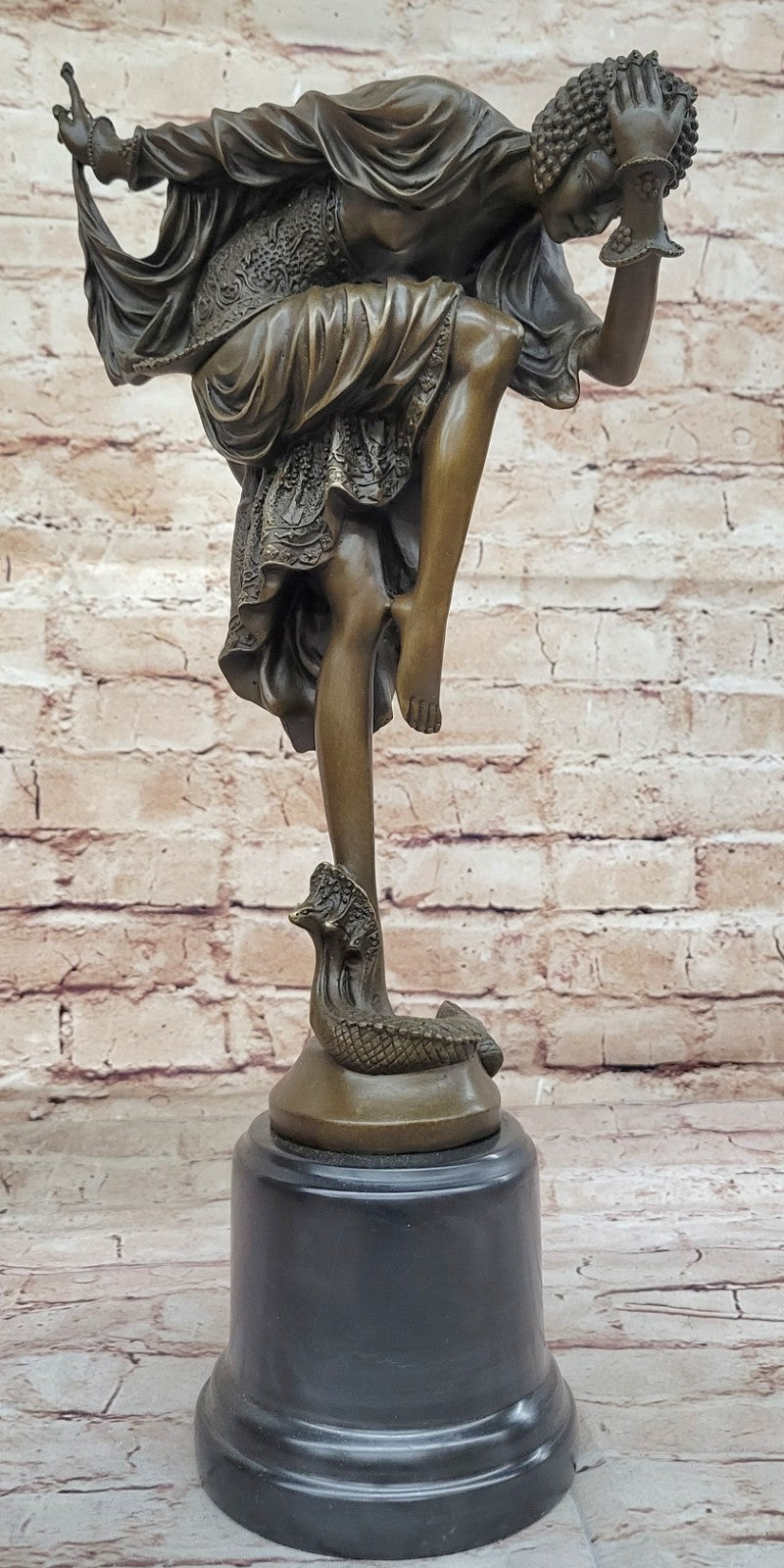 SIGNED BRONZE ART NOUVEAU DECO COLINET STATUE FIGURINE SCULPTURE ART FIGURE LRG