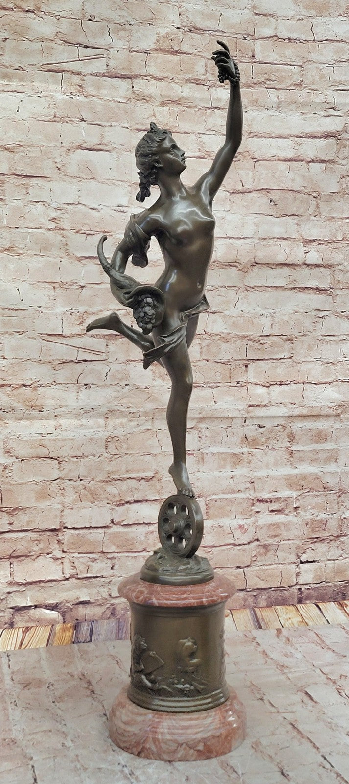 Fortuna Goddess of Luck Bronze Sculpture: Intricately Detailed Milo Artwork, Collectible Figurine