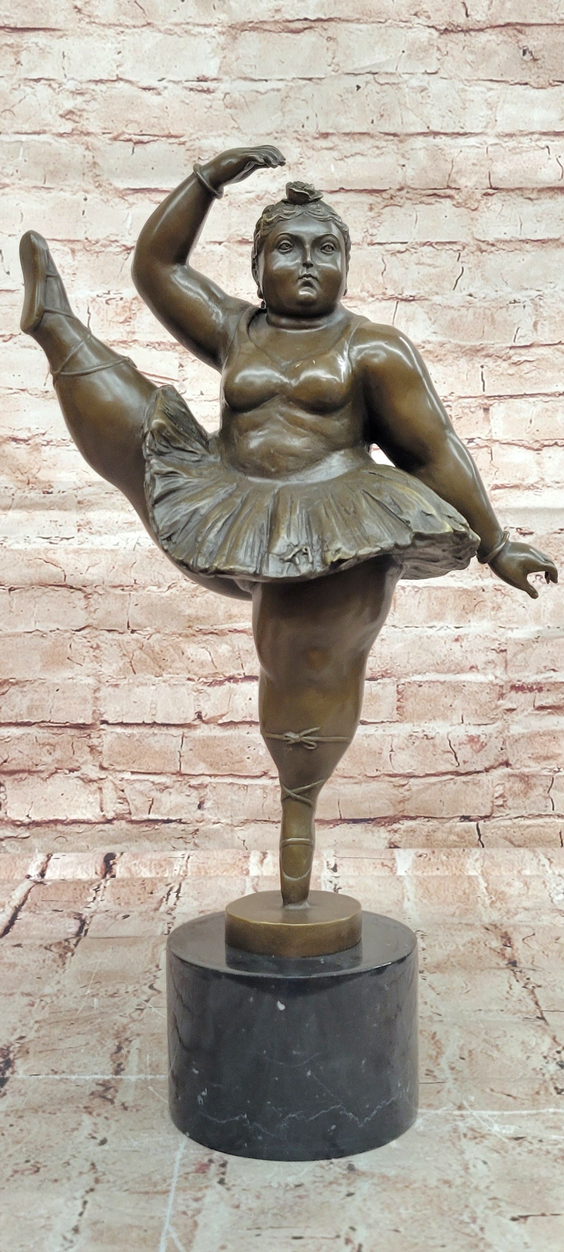 Bronze Ballerina Figurine Statue Signed Fernando Botero Hot Cast Artwork