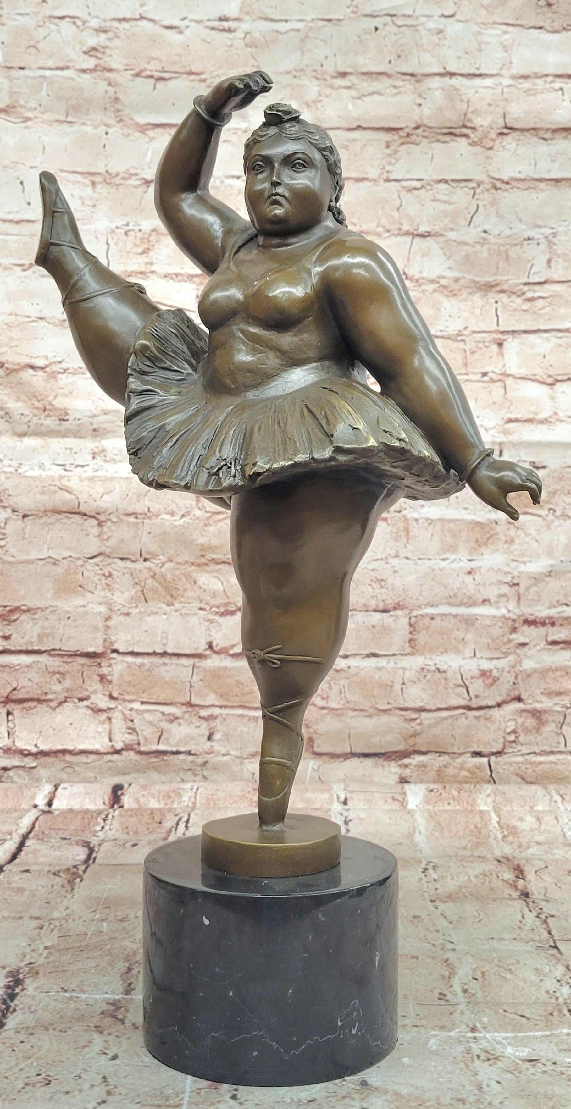 Bronze Ballerina Figurine Statue Signed Fernando Botero Hot Cast Artwork