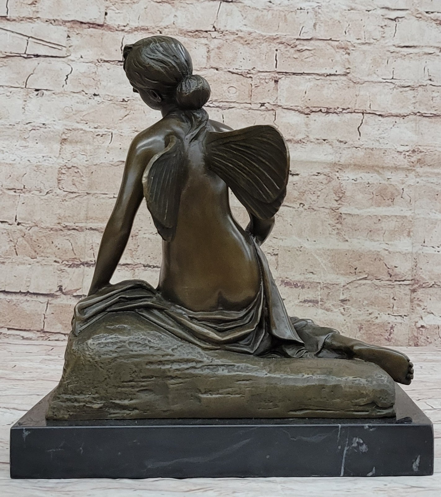 Hot Cast Lost Wax Method Bronze Fairy Statue | Elegant Home Decoration by M. Nick
