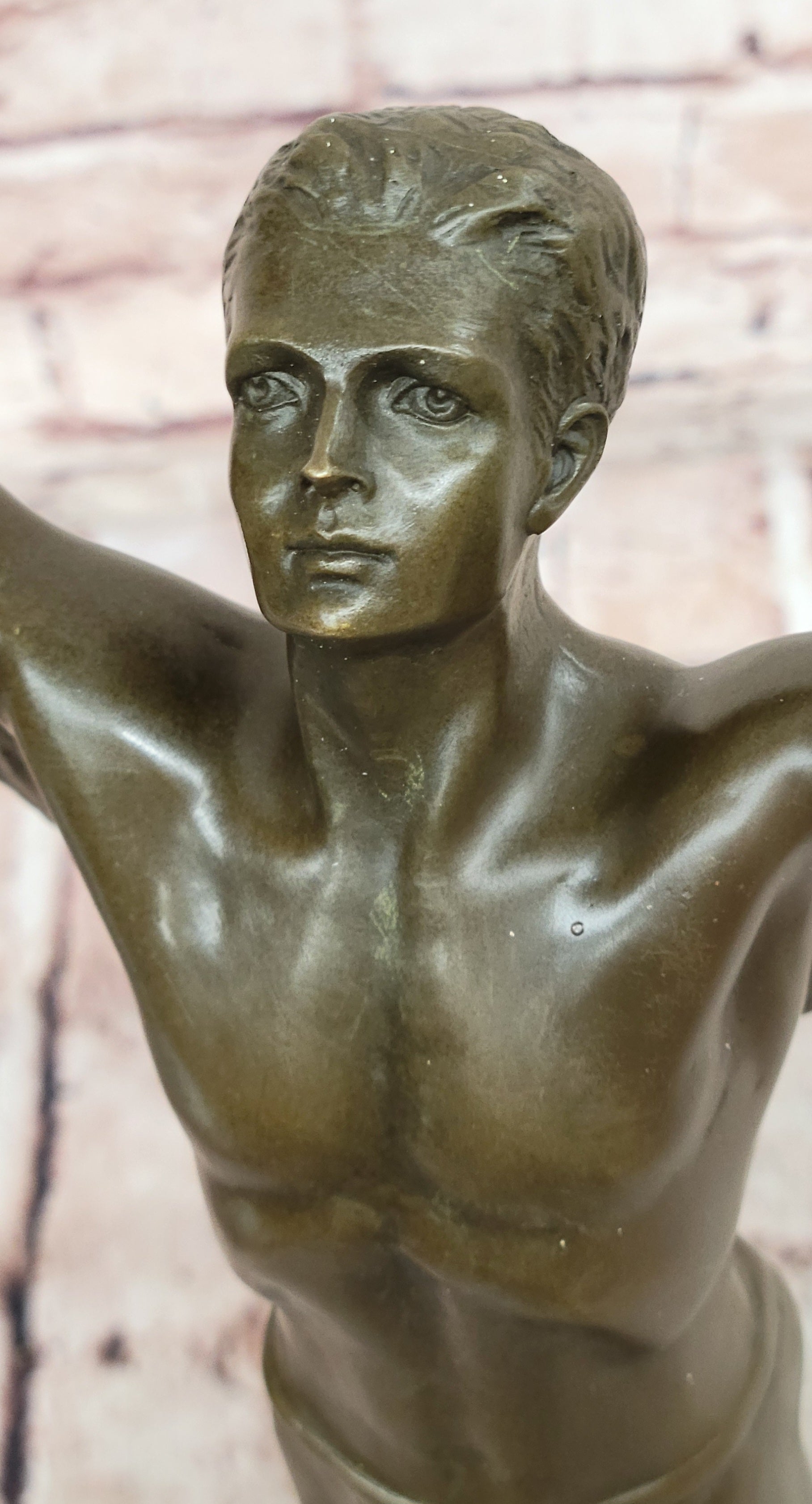 RISING SUN BRONZE SCULPTURE STATUE FIGURINE FIGURE HOT CAST HOME OFFICE DECOR NR