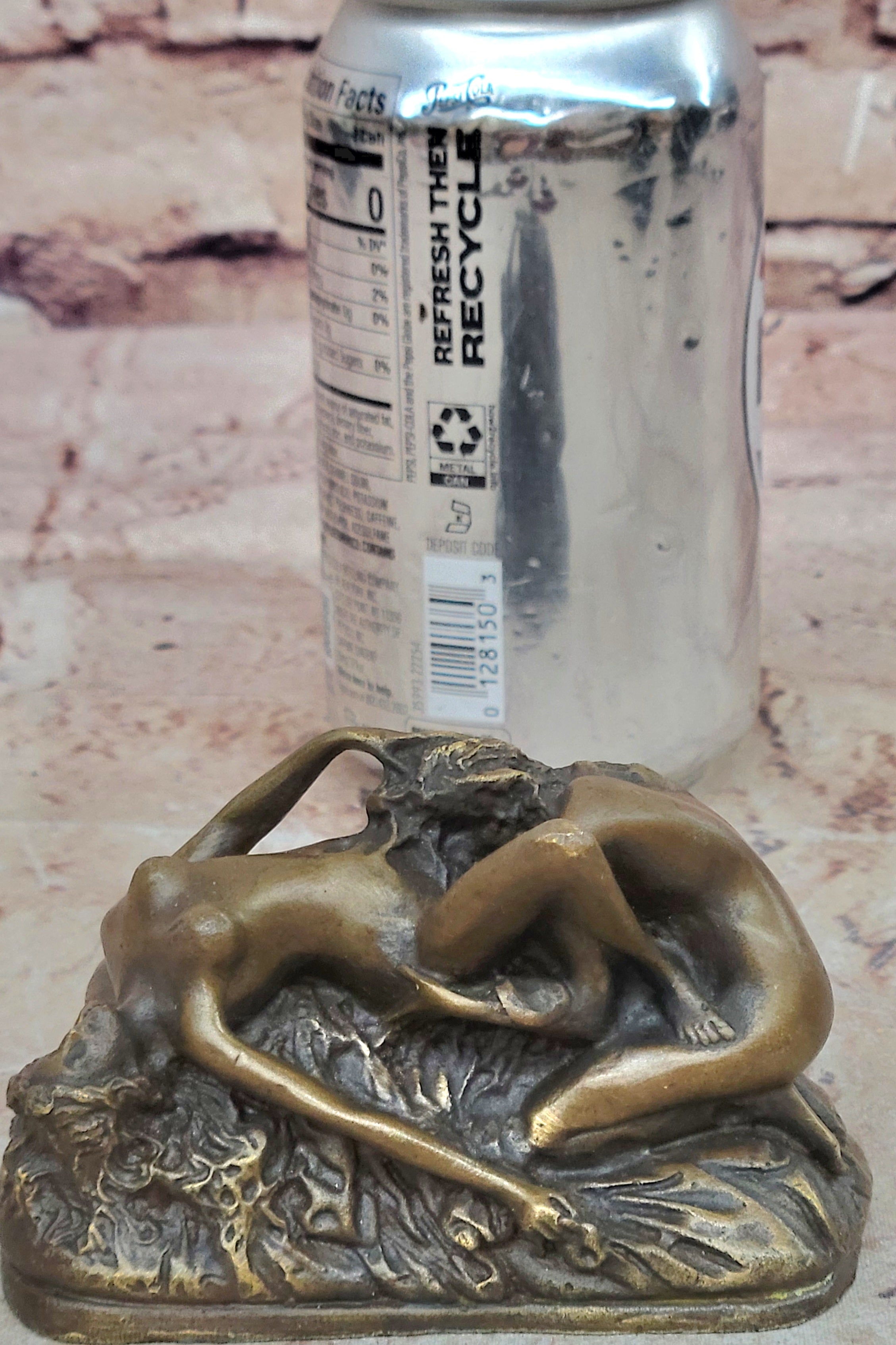 Collector Edition Two Nude Women Lovers Erotic Bronze Sculpture Figurine Deco