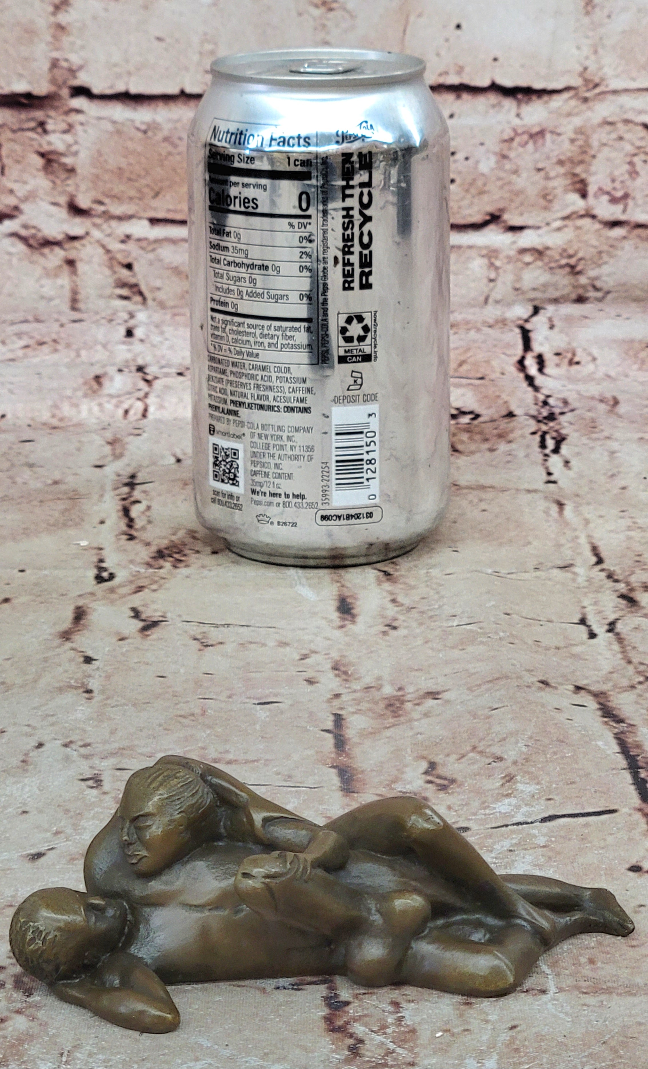 Man and Woman Making Sweet Love Bronze Sculpture Hand Made Deco Hot Cast