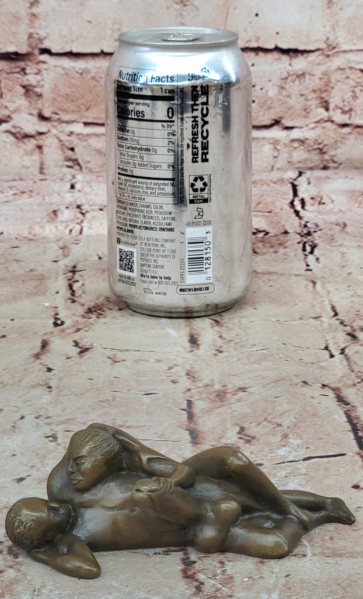 Man and Woman Making Sweet Love Bronze Sculpture Hand Made Deco Hot Cast