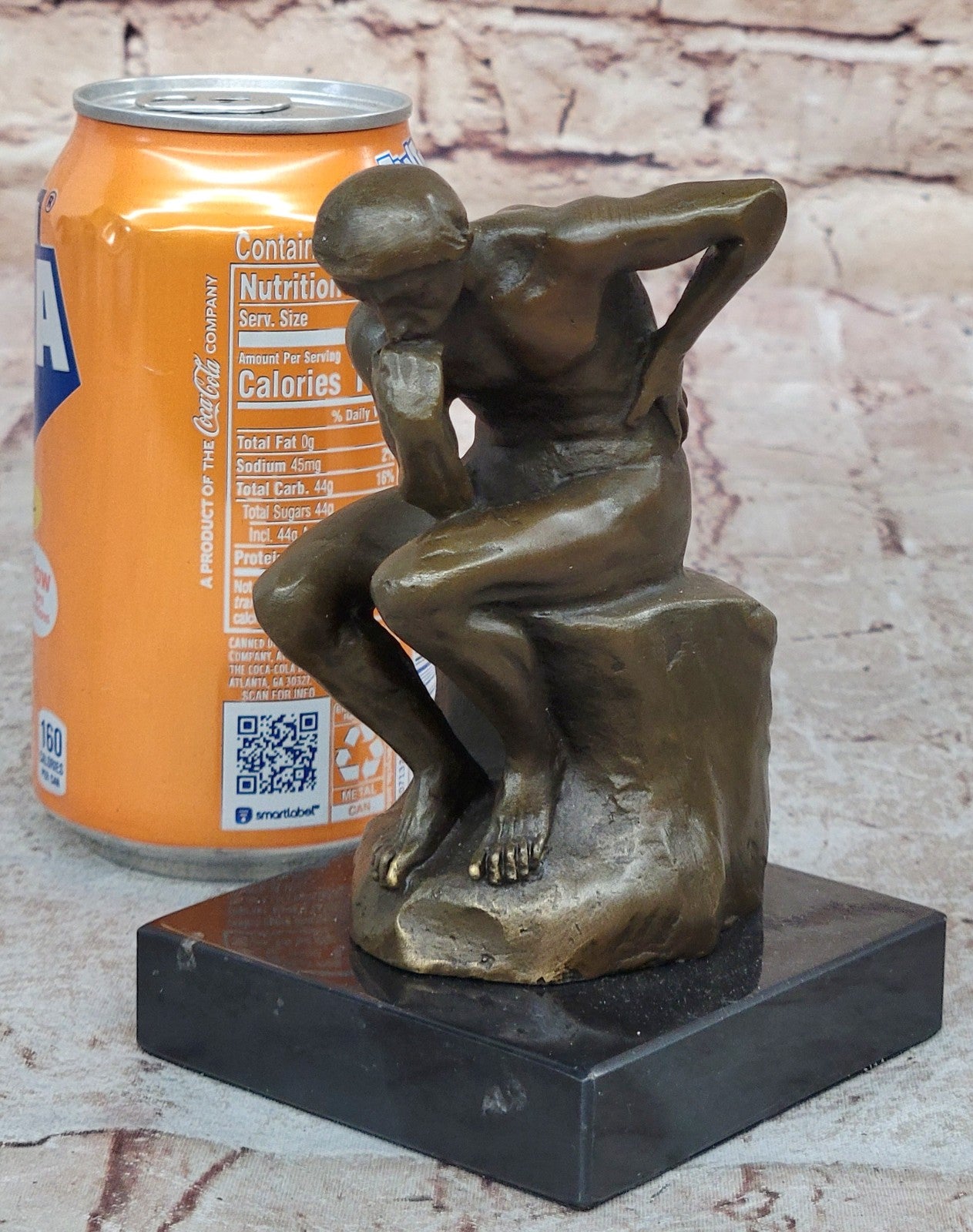 Rodin Rodin`s The Thinker Classical Male Nude Bronze Marble Statue Sculpture Art