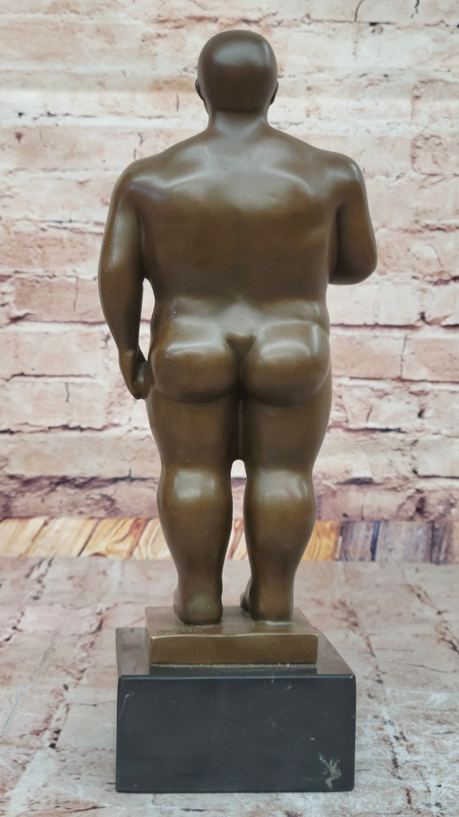 Abstract Modern Art Nude Fit Man Bronze Sculpture Home Office Collectible Statue