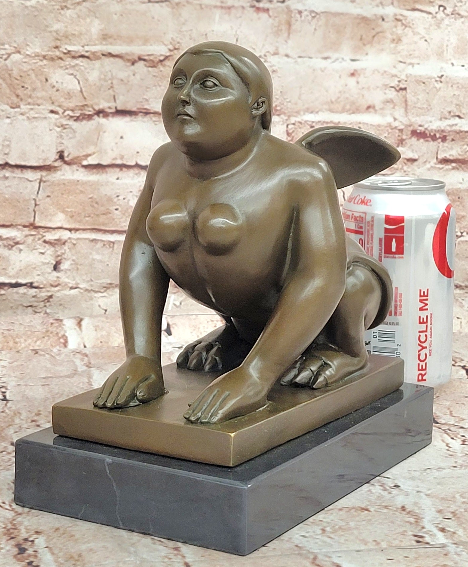 FRENCH EMPIRE HOME OFFICE DECOR BRONZE-Ormolu-SPHINX/Egyptian Revival Figurine