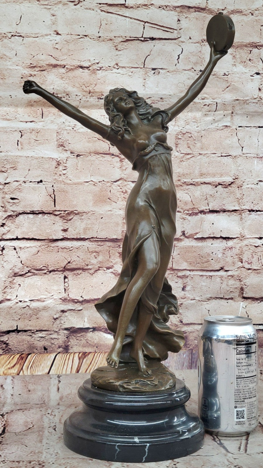 A Finely Casted Patinated Bronze Sculpture of a Dancer Zingara by Cesaro Artwork