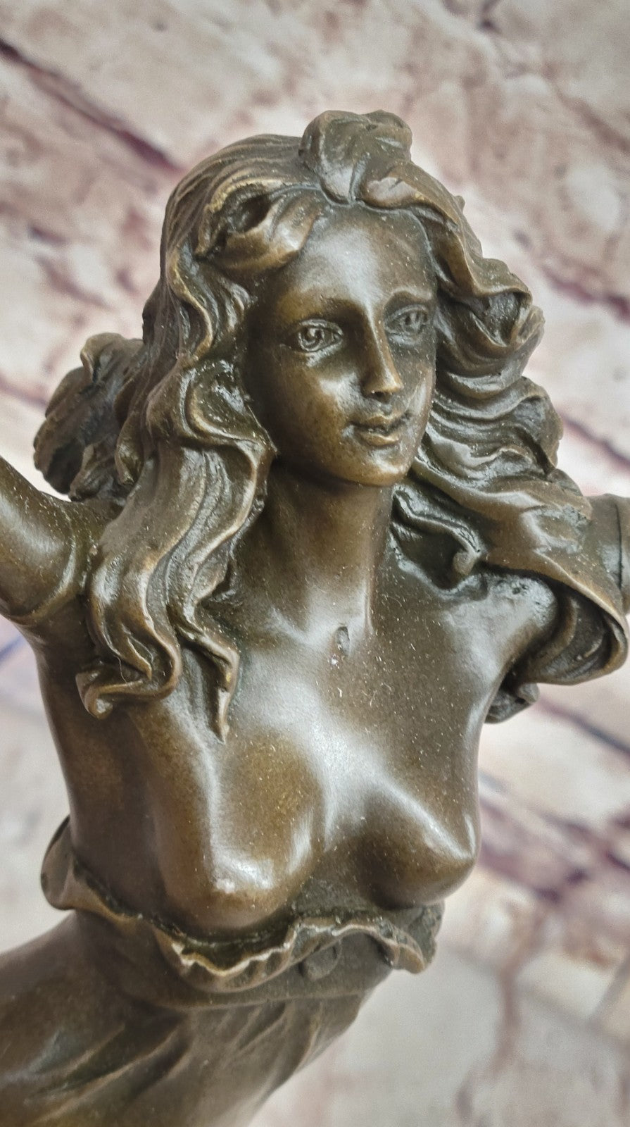 A Finely Casted Patinated Bronze Sculpture of a Dancer Zingara by Cesaro Artwork