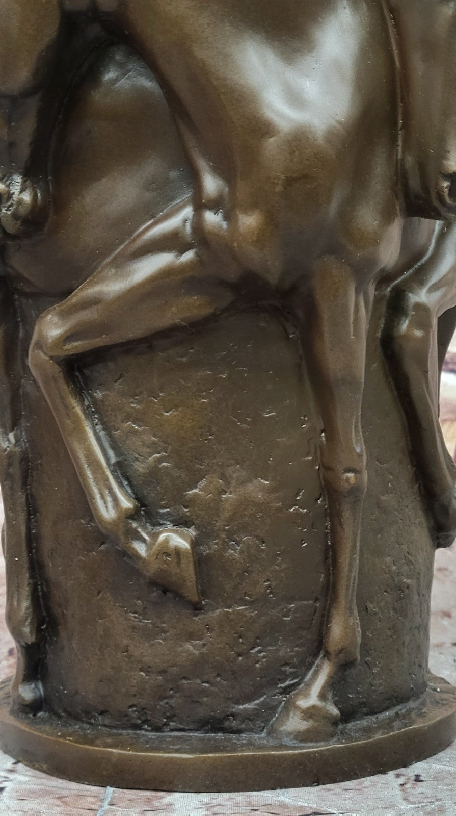 Bronze Sculpture Vase Trash Can Horses Horse Stallion Centerpiece Figurine Sale