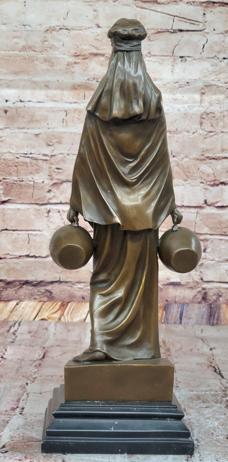 French Bronze Orientalist Sculpture “The Water Carrier” by Alonzo - Collectible
