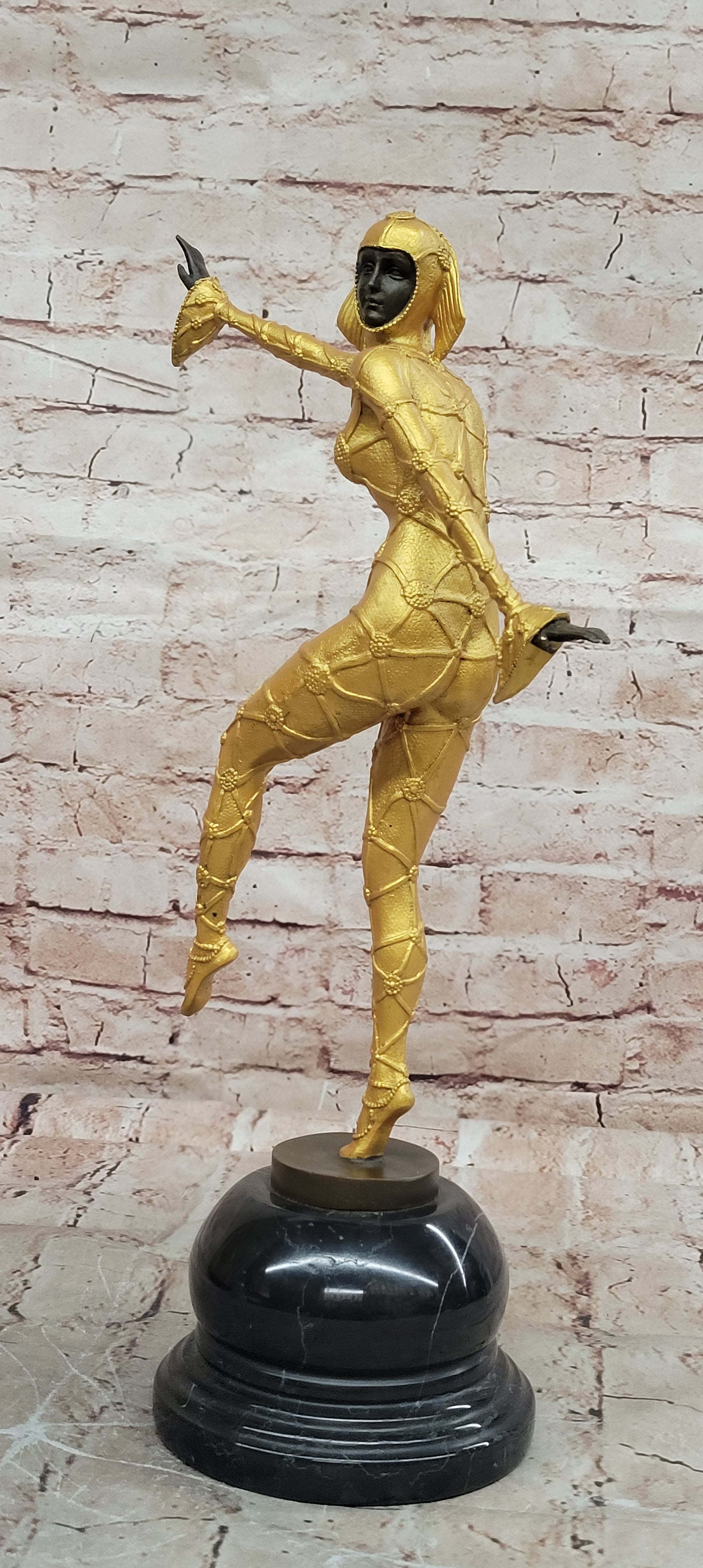 Demetre Chiparus Art Deco Bronze Statue 1920 Style Museum Quality Artwork