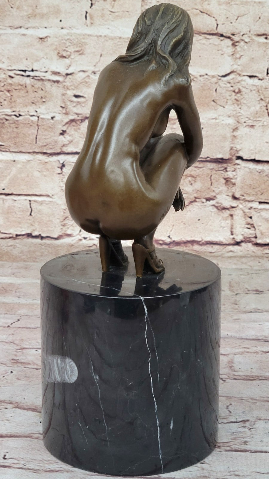 Cast Bronze Sculpture Nude Female Collector Edition Lost Wax Masterpiece DÉCO