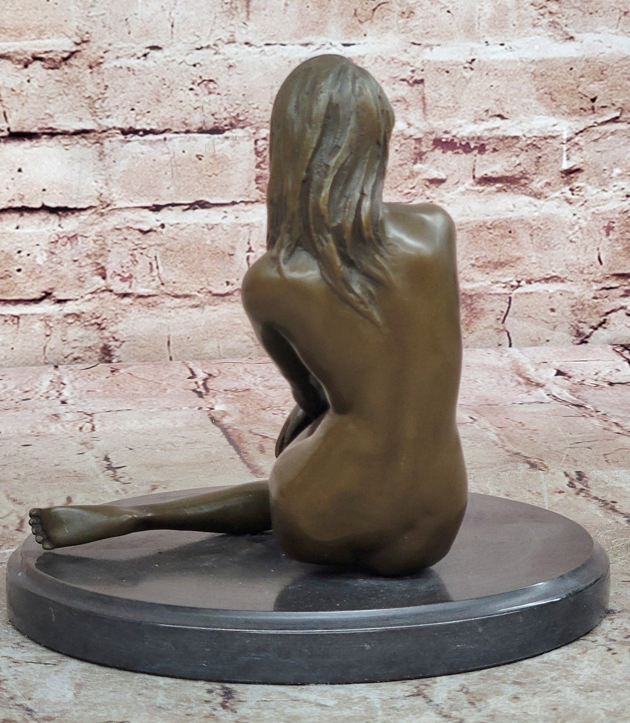 Cast Bronze Sculpture Nude Female Collector Edition Lost Wax Masterpiece DÉCO