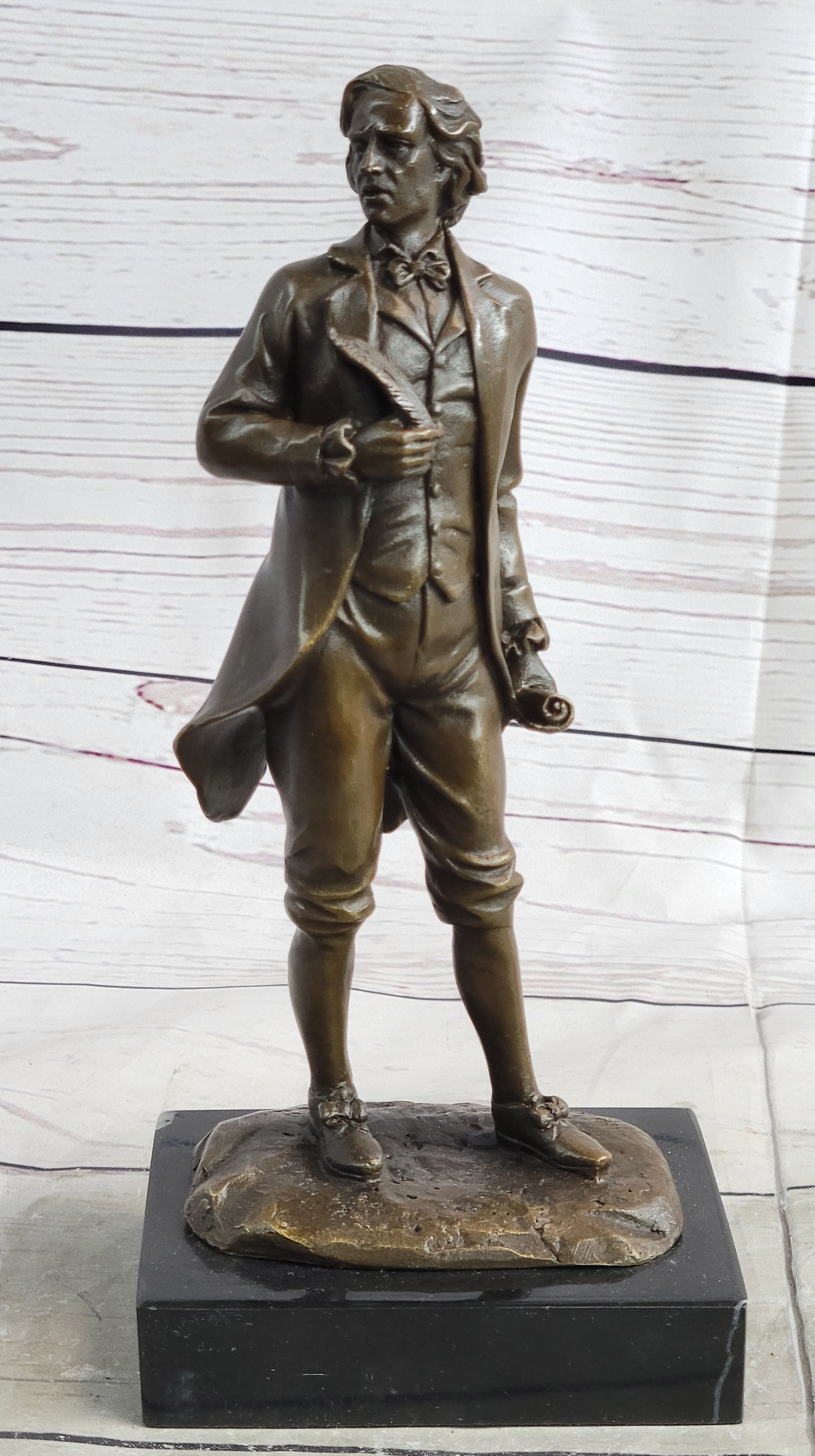 Thomas Jefferson Solid Bronze Statue – Authentic Home & Office Decor