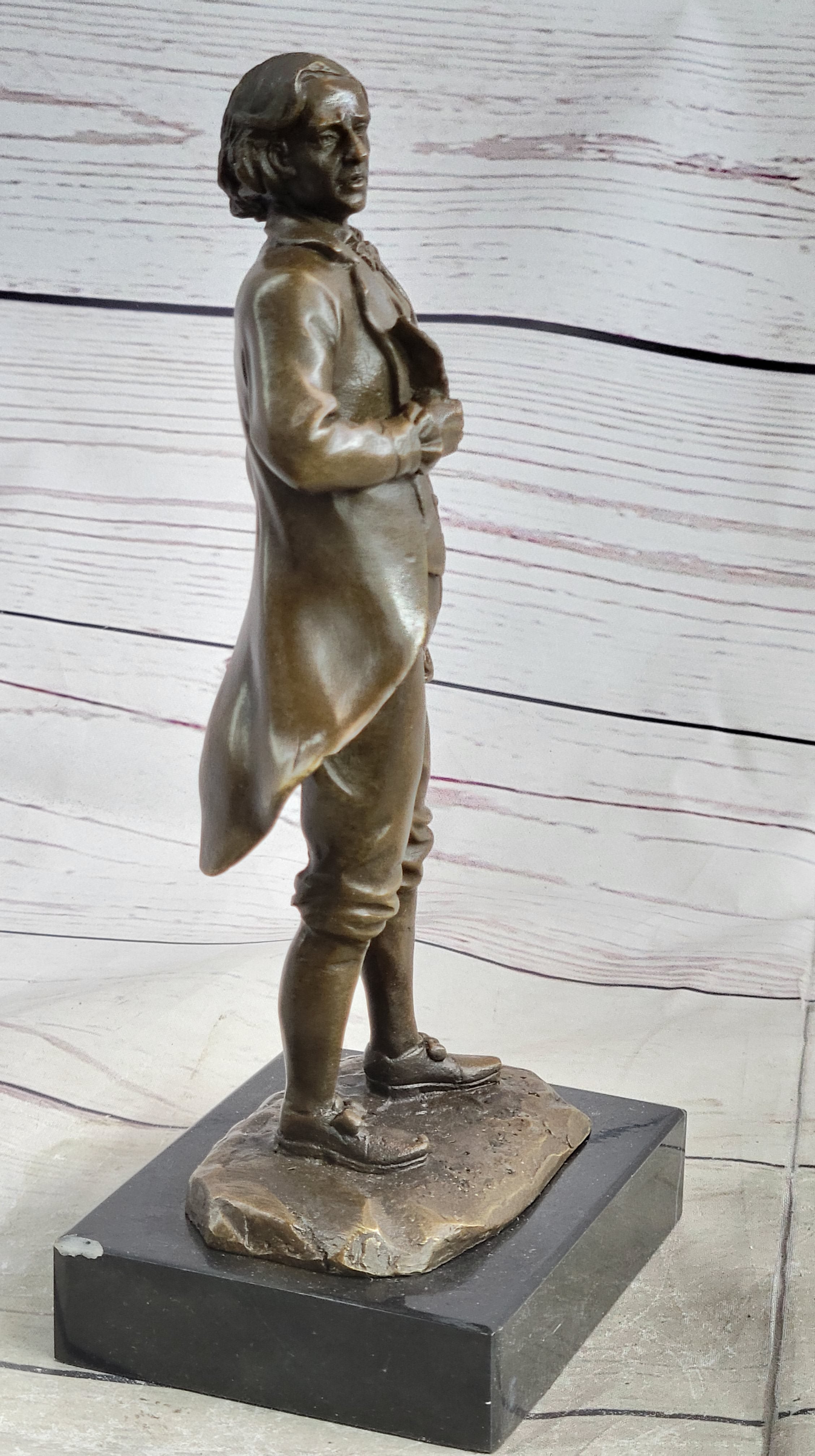 Thomas Jefferson Solid Bronze Statue – Authentic Home & Office Decor