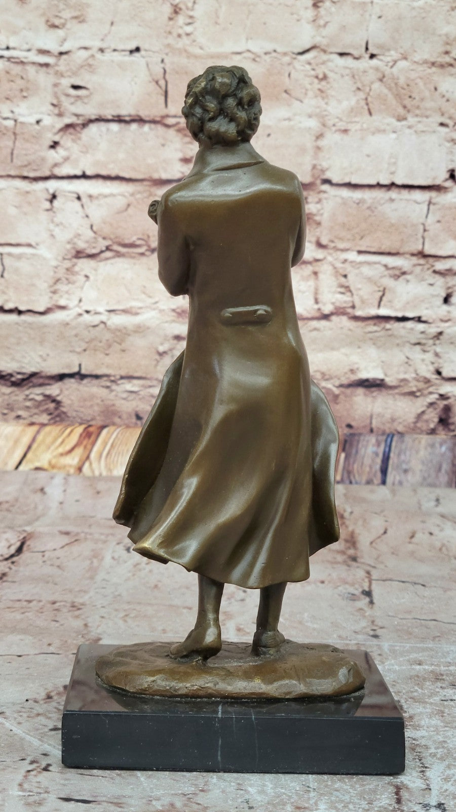 Famous Music Composer Franz Schubert Bronze Statue Home Office Decor Figurine