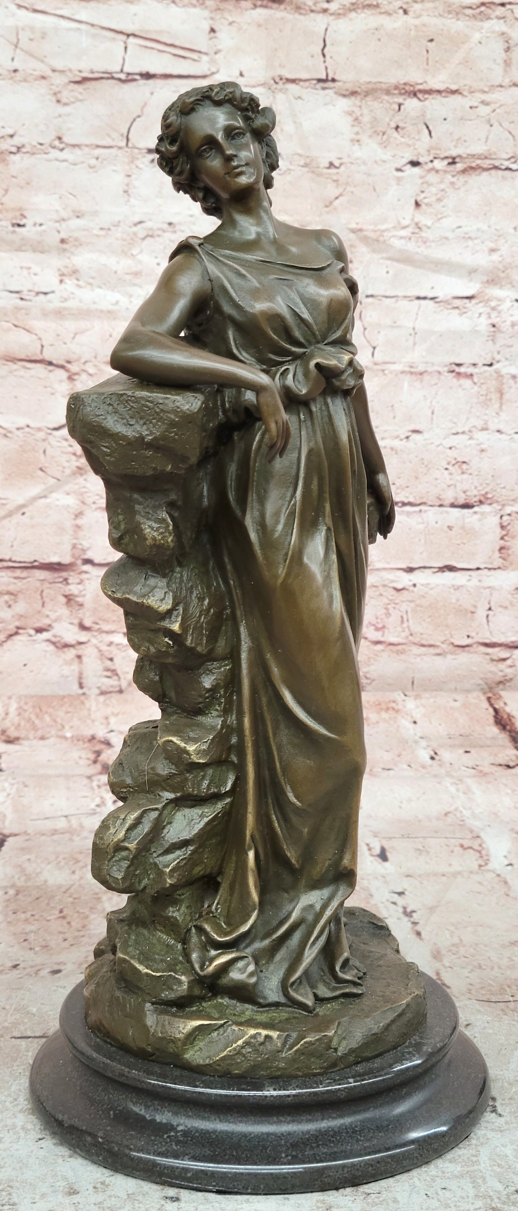 Preiss Bronze Art Deco Woman Sculpture Gorgeous Female Figurine Fine Art Statue