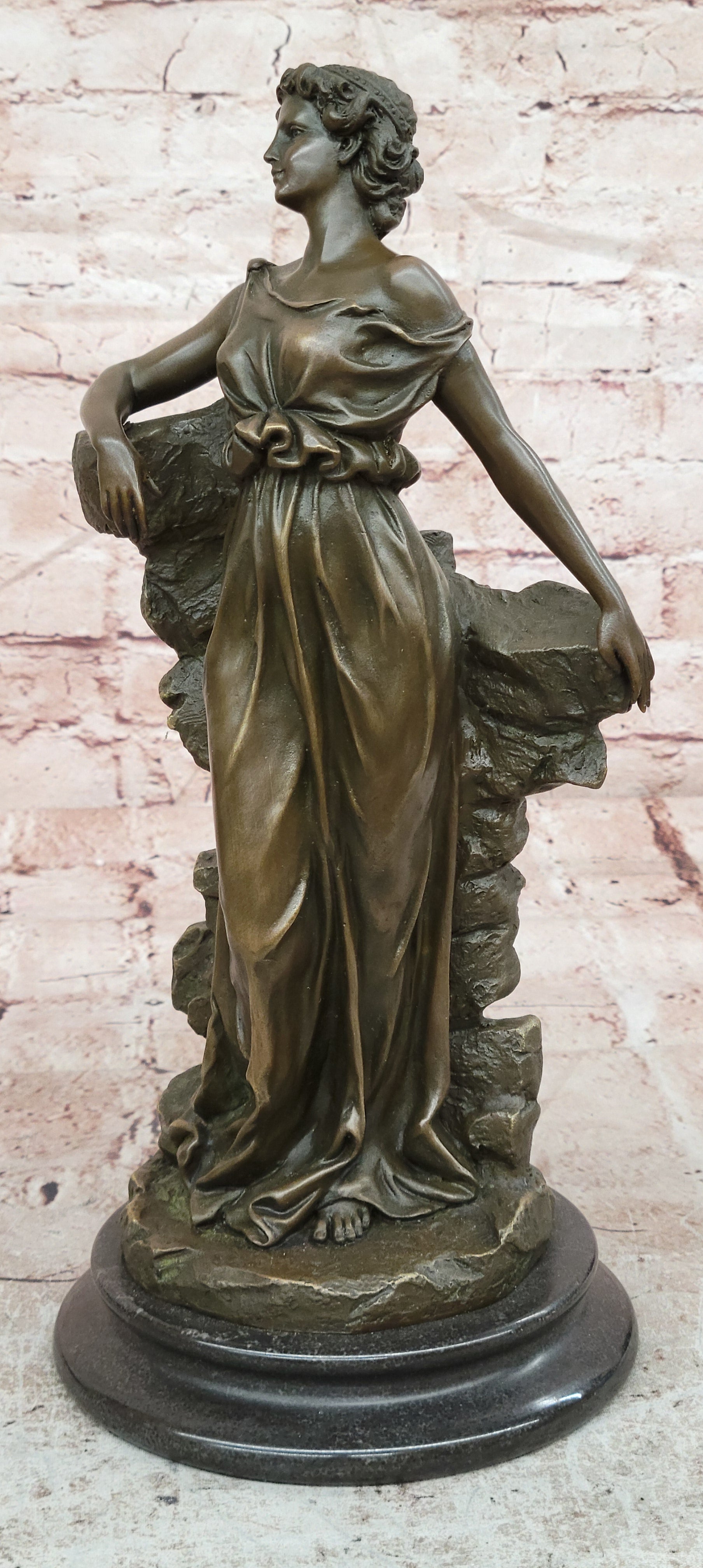 Preiss Bronze Art Deco Woman Sculpture Gorgeous Female Figurine Fine Art Statue