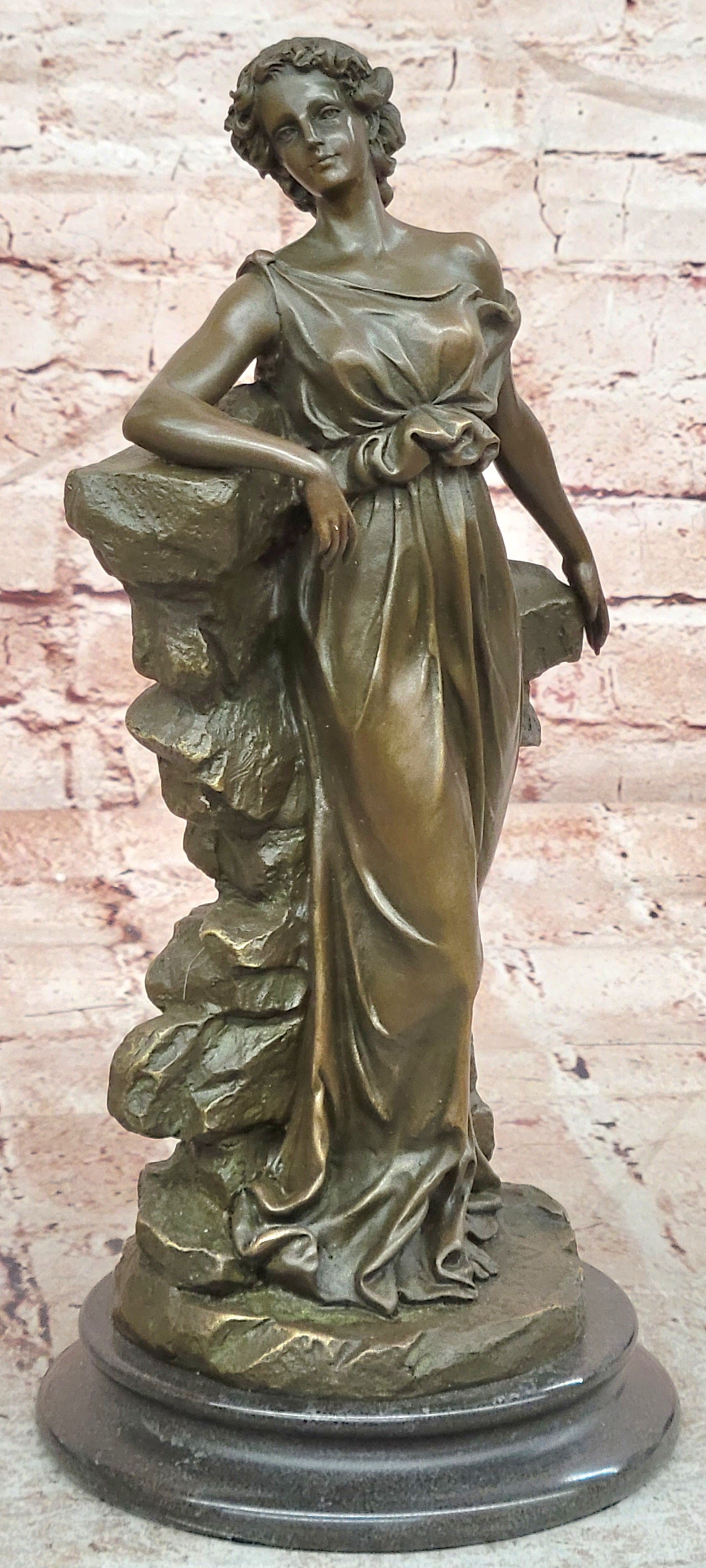 Preiss Bronze Art Deco Woman Sculpture Gorgeous Female Figurine Fine Art Statue
