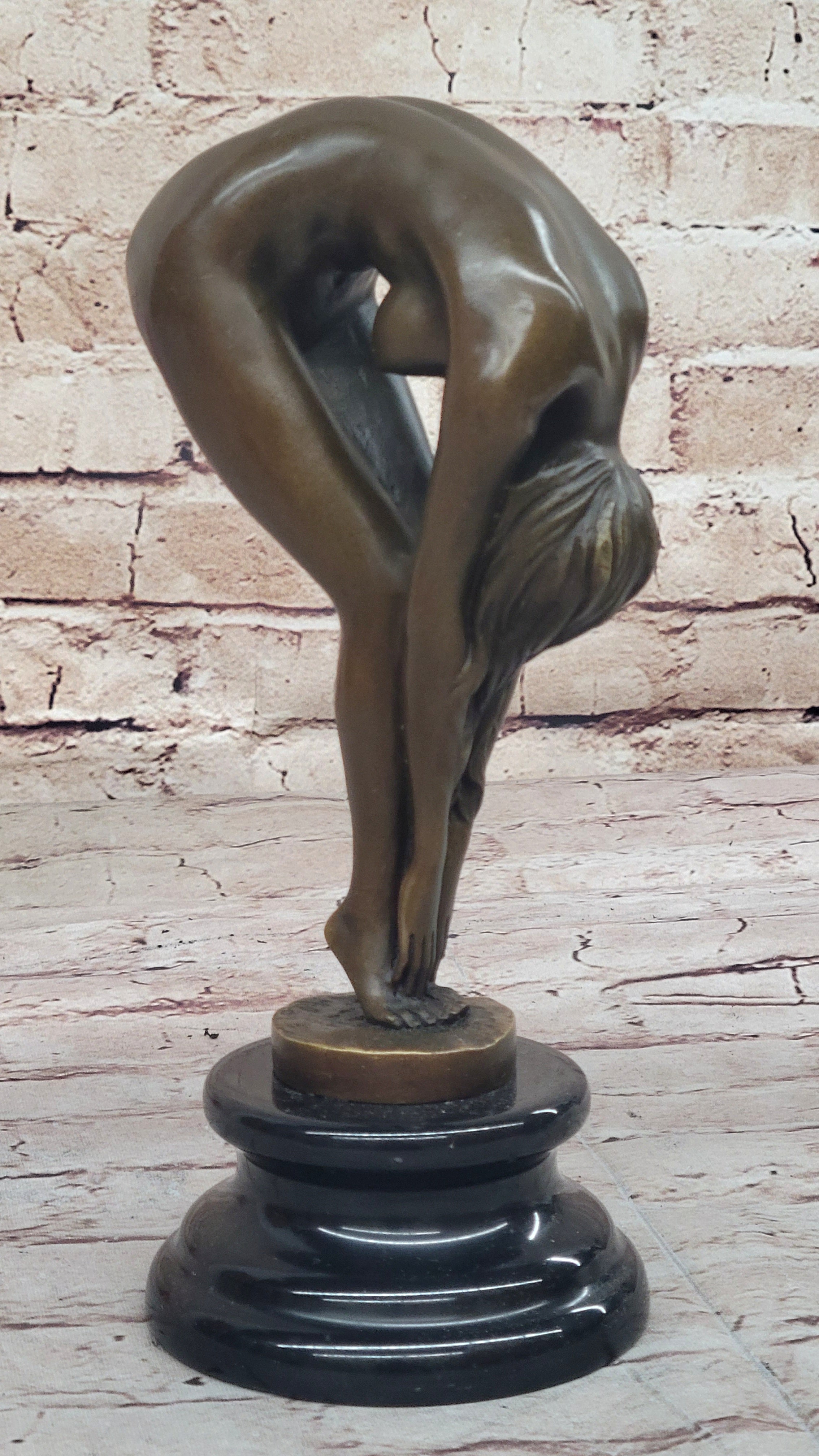 Handcrafted Sexy Nude Woman Bronze Sculpture Collectible Lost Wax Figurine Sale