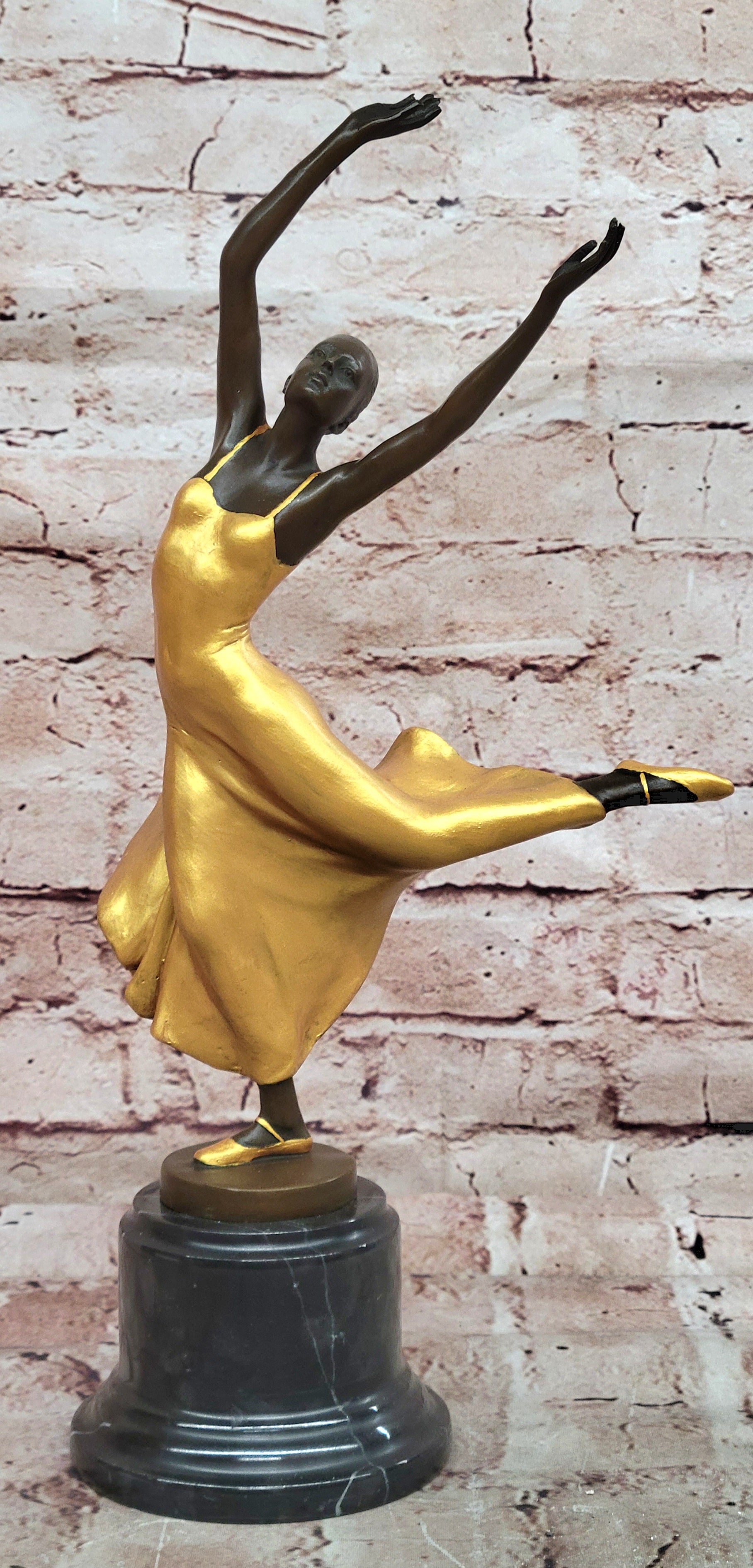 Vintage Pascal Delor Bronze Ballerina Girl Figurine Hot Cast Hand Made Classic Art
