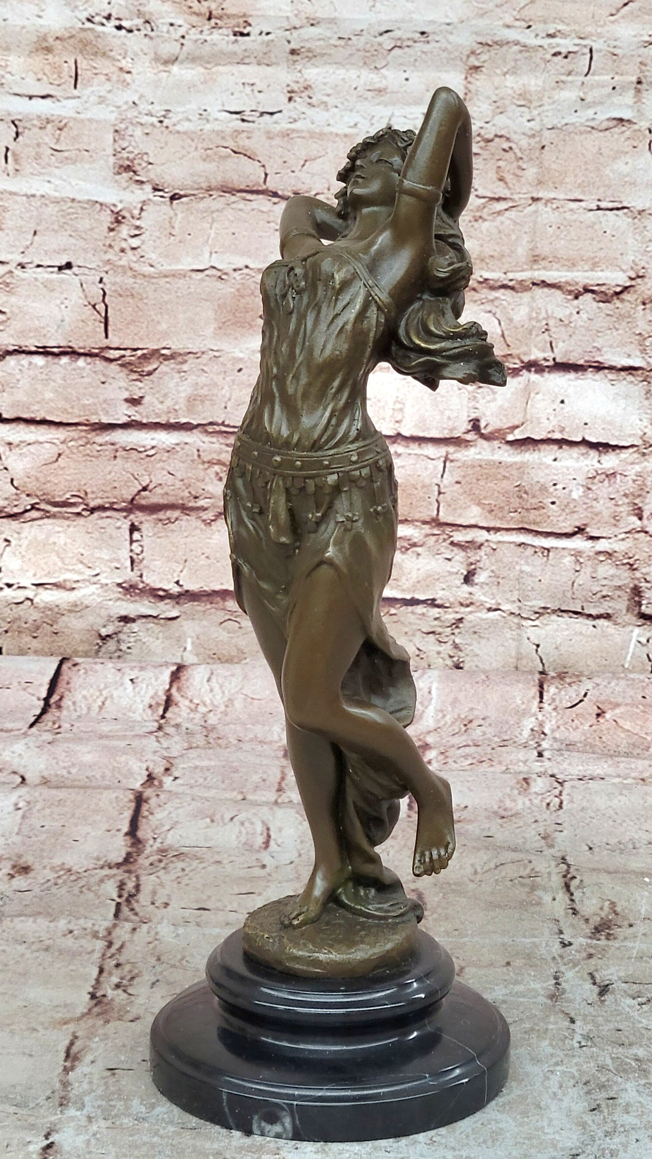 Art Deco/Nouveau Hot Cast Gypsy Dancer Bronze Masterpiece Sculpture Statue