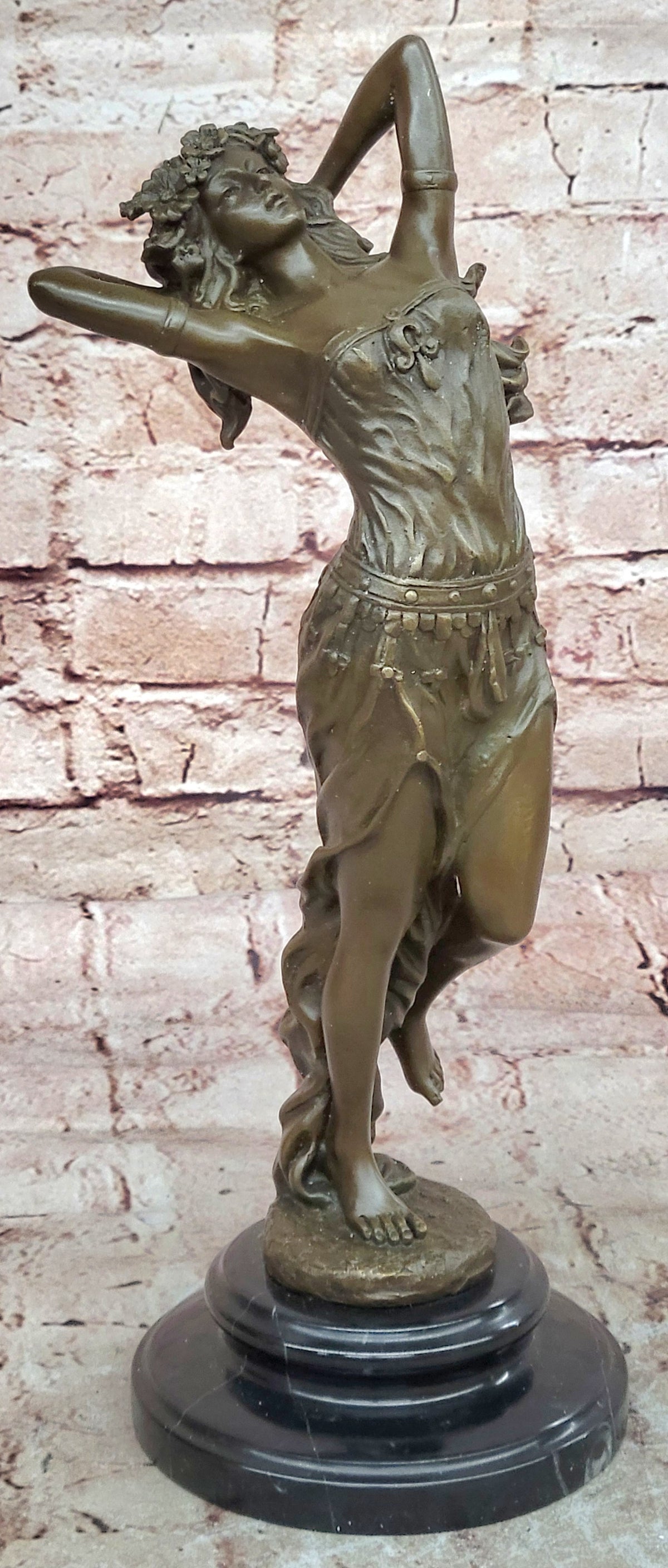 Art Deco/Nouveau Hot Cast Gypsy Dancer Bronze Masterpiece Sculpture Statue