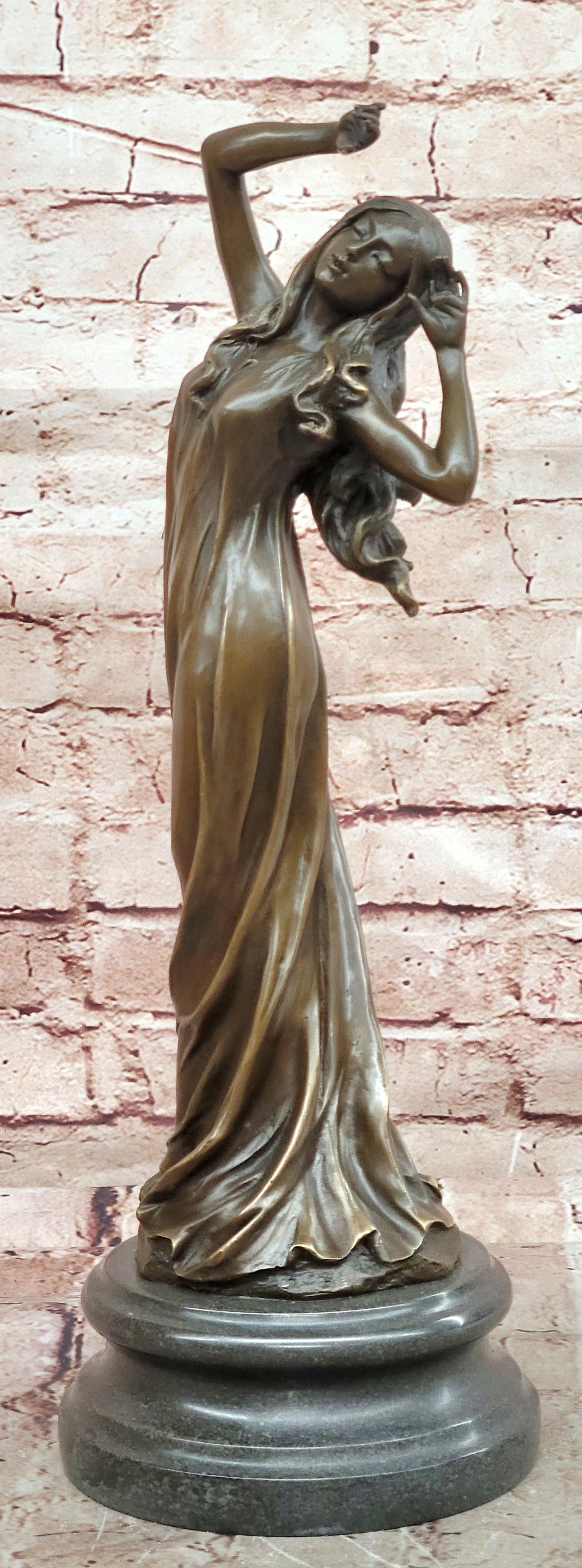 Museum Quality Cesaro Mother Nature Bronze Sculpture Hot Cast Collectible