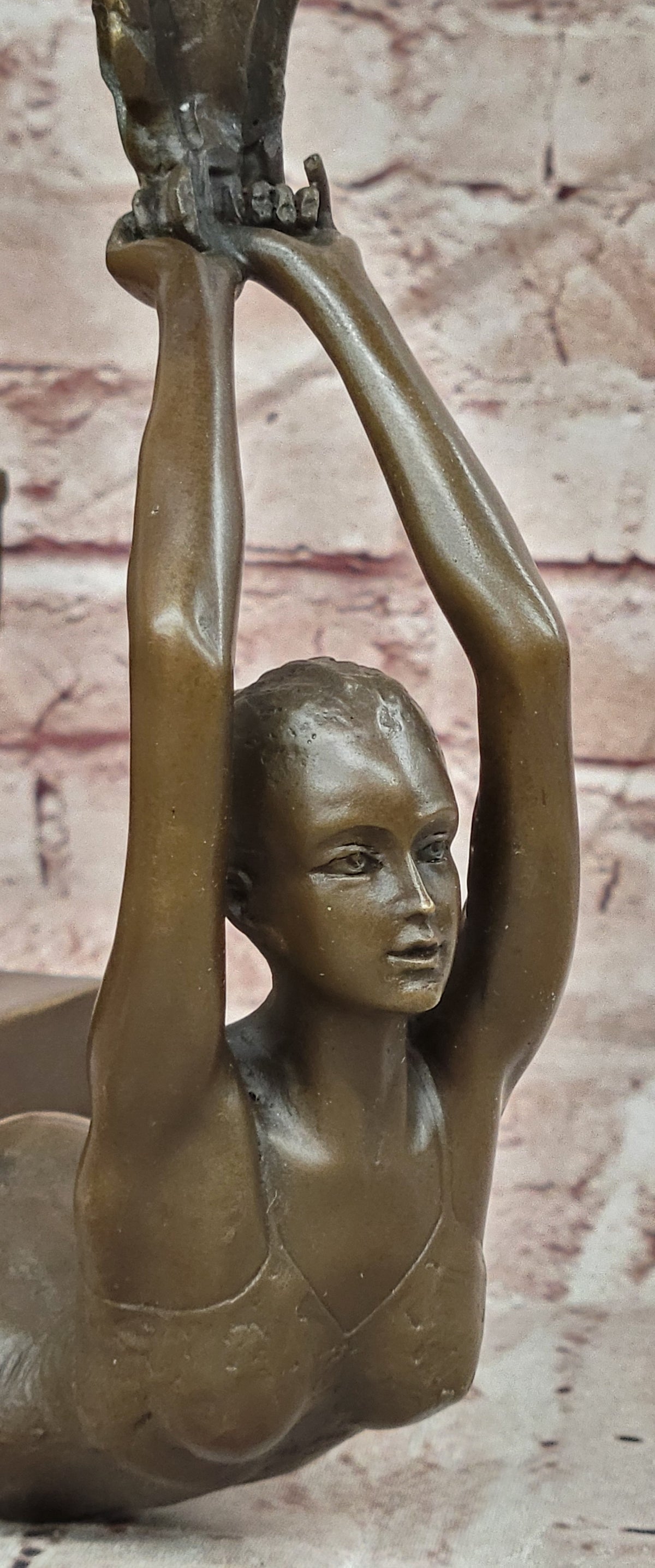 Mavchi Bronze Dance Sculpture Ballet Dancer with Voile Fine Art Statue