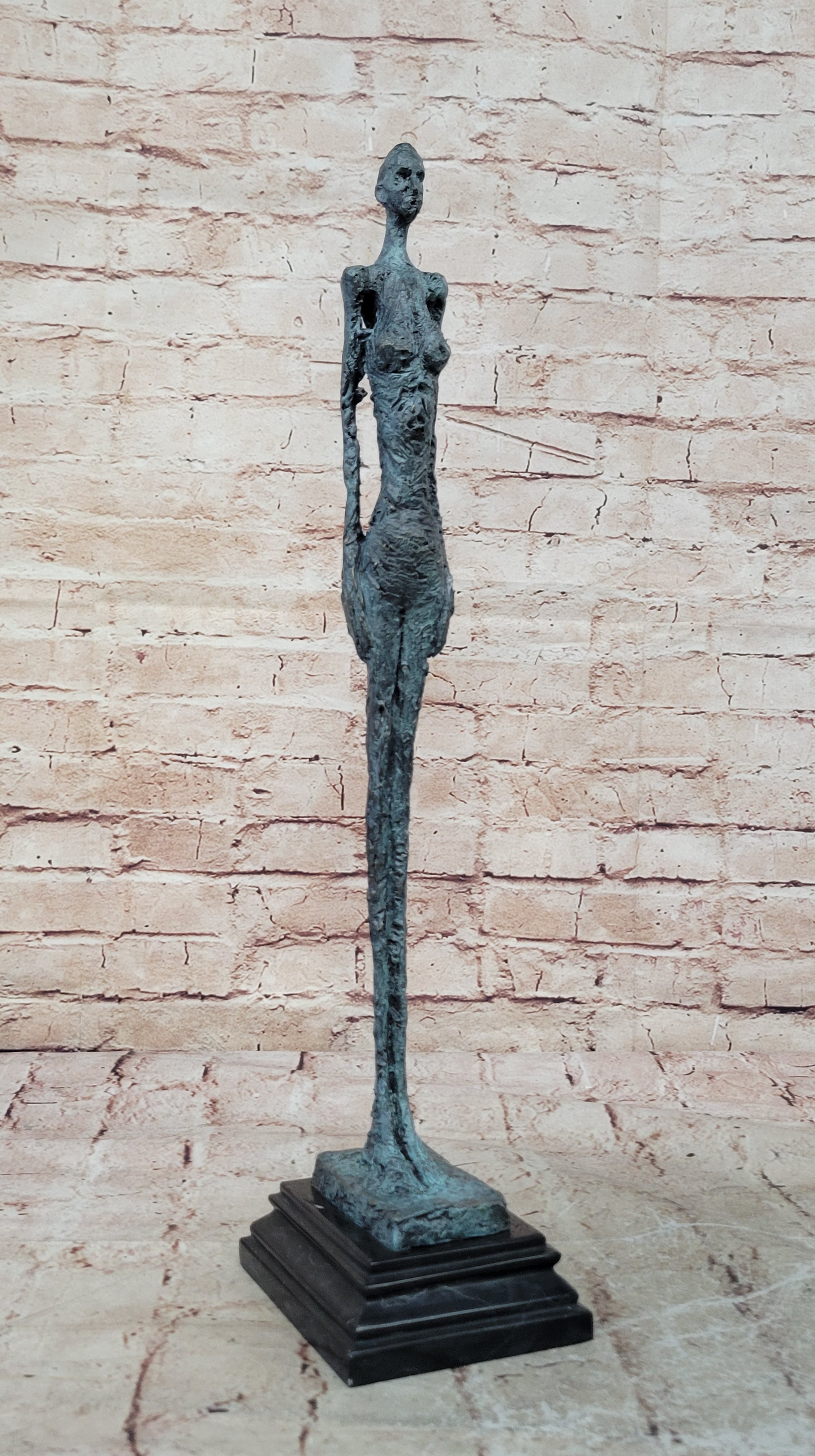 Walking Stick Abstract Modern Art Extra Large Genuine Bronze Museum Artwork